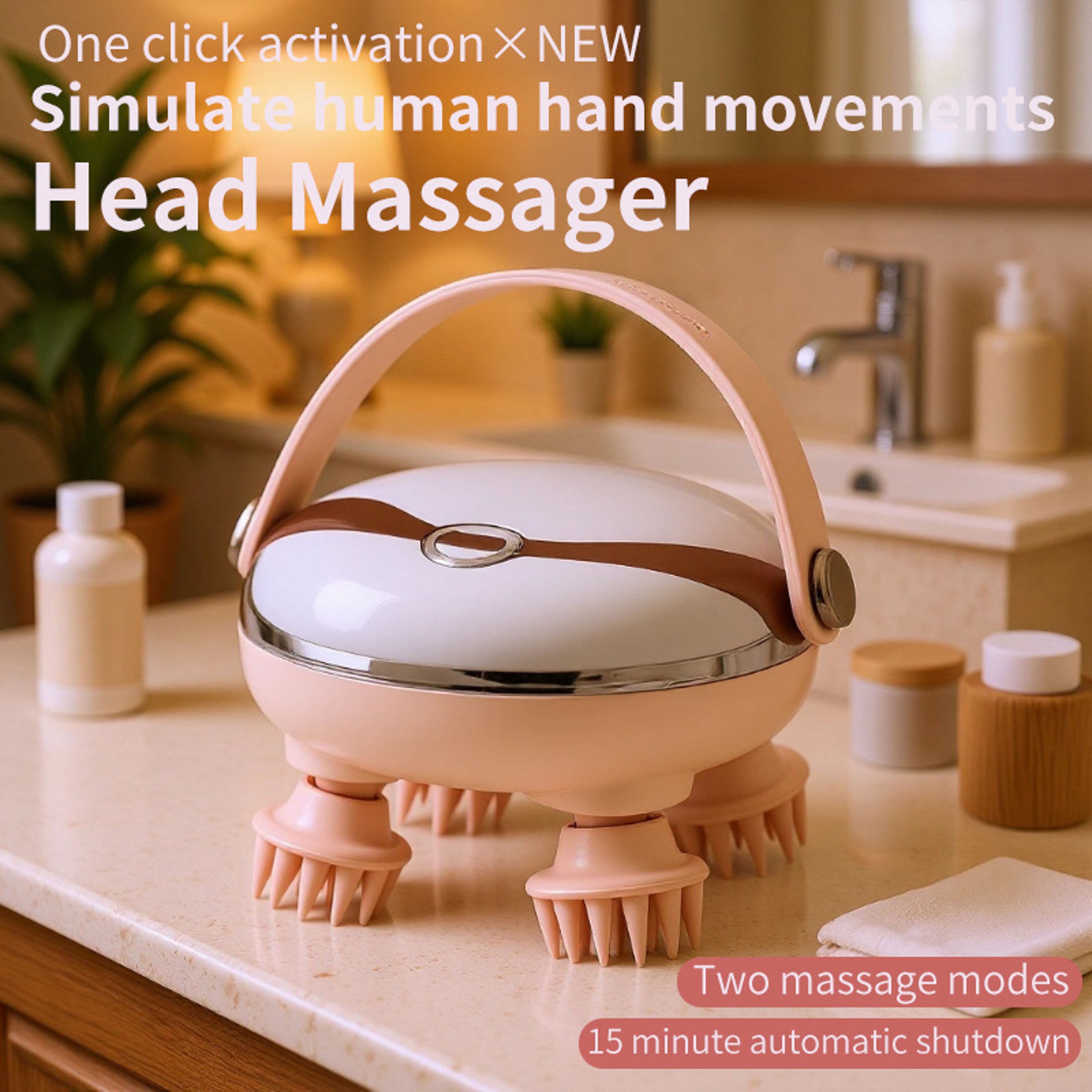 Rechargeable Electric Scalp Massager Waterproof Head And Body Massage Tool 4