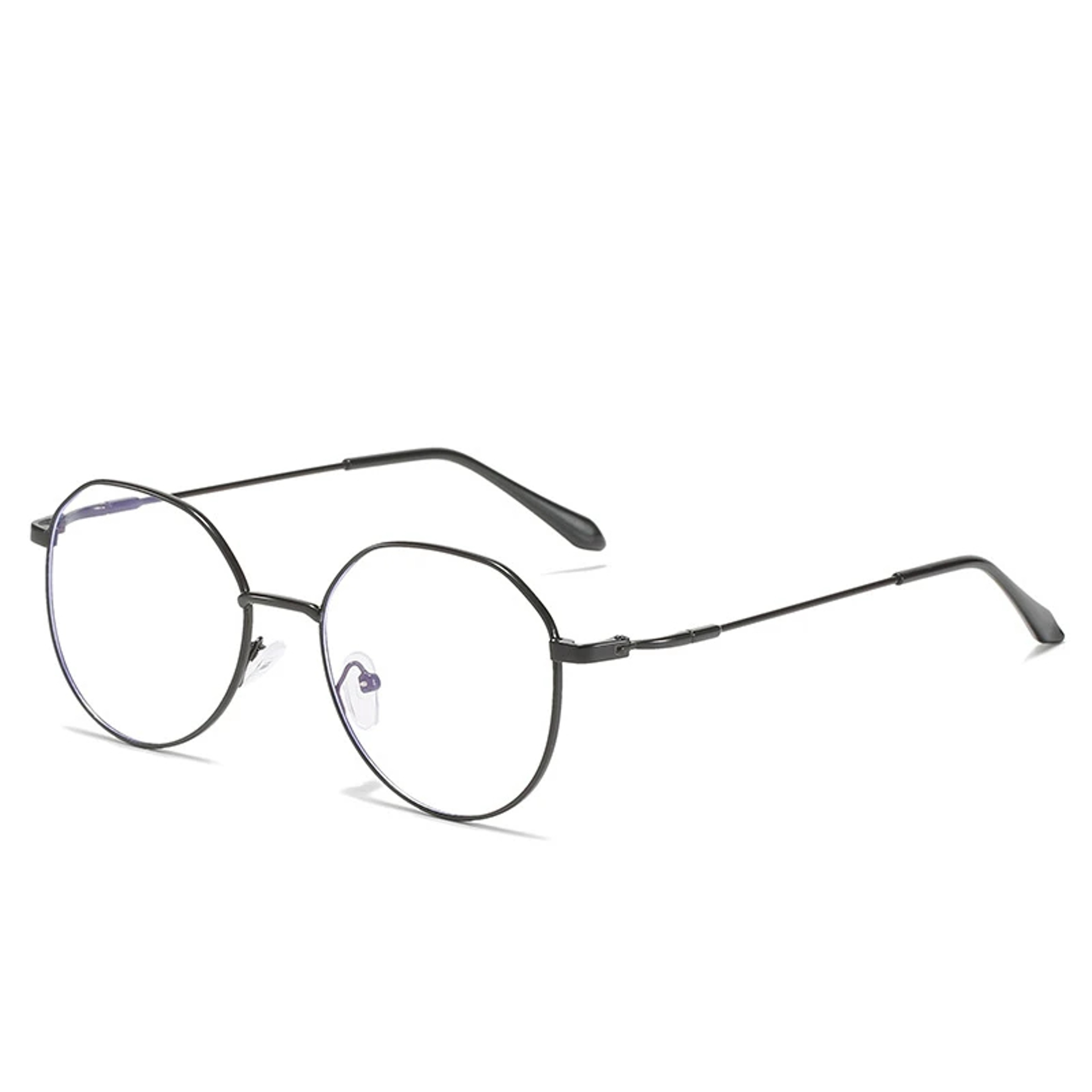 Classic Metal Blue Light Glasses Unisex Round Square Computer Eyeglasses 8