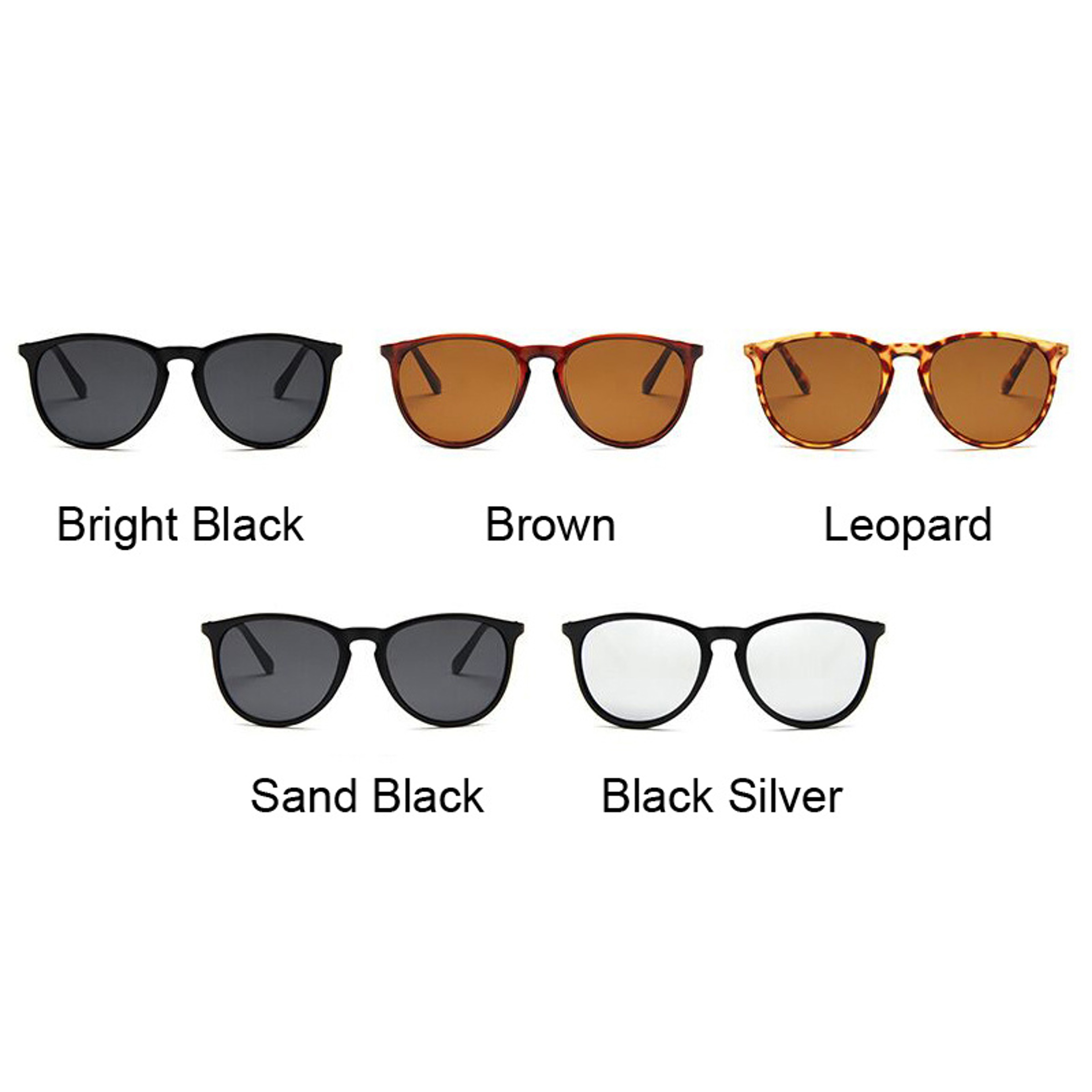 Retro Round Cat Eye Sunglasses For Men Vintage Driving Fashion Shades 4