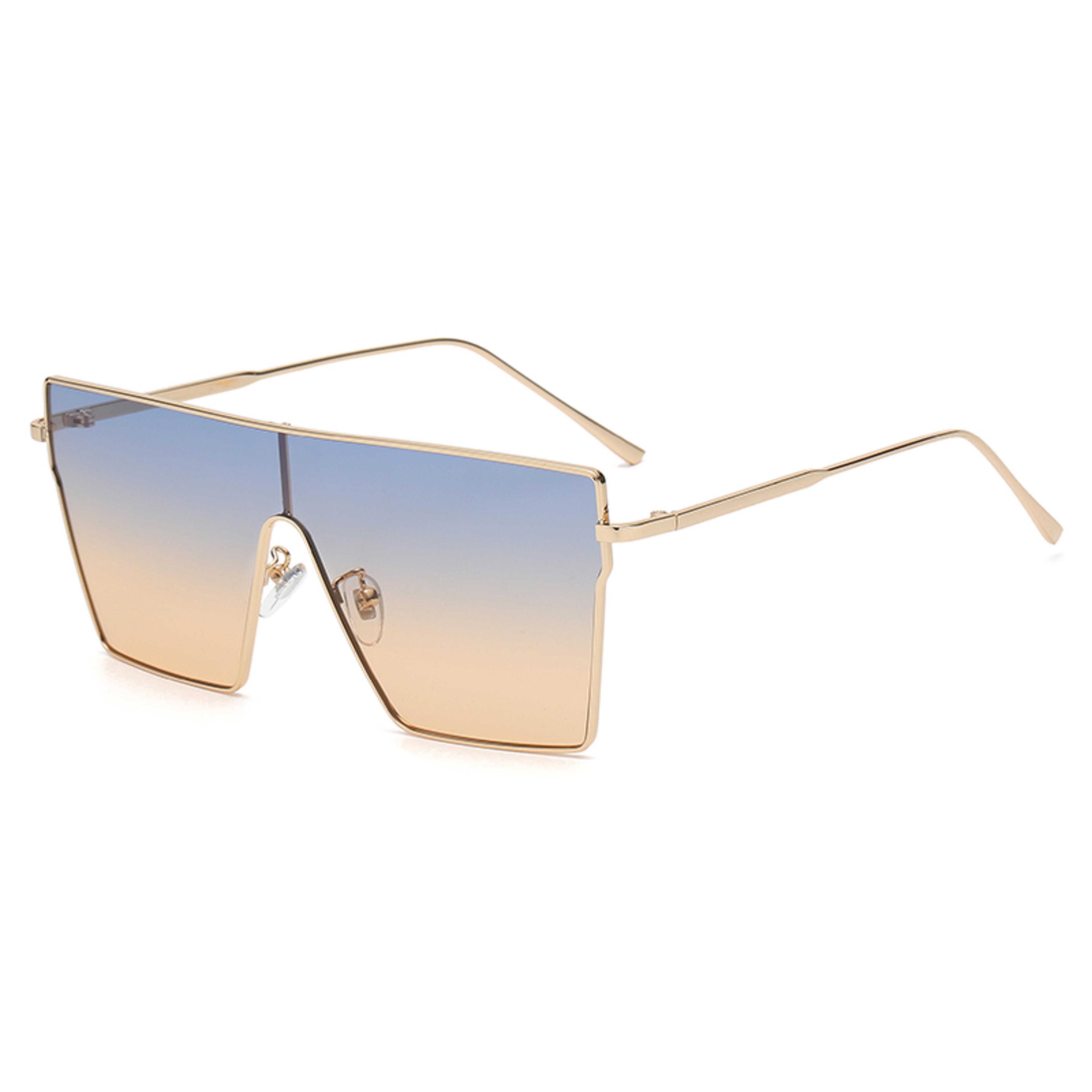 Vintage Steampunk Oversized Gradient Lens Sunglasses For Women 0