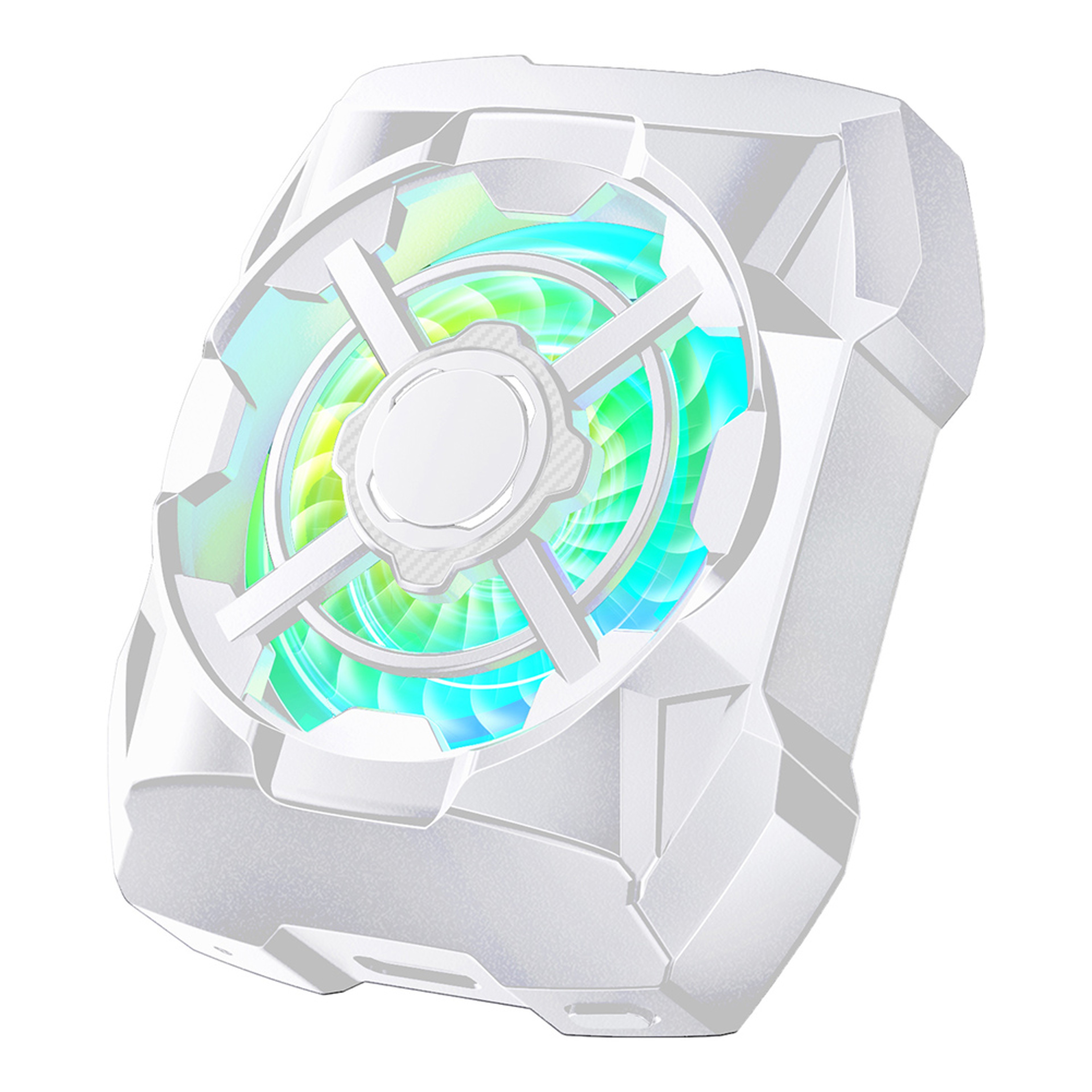 Rechargeable Magnetic Phone Cooler For Gaming Portable Mobile Cooling Fan With Blue Light 1