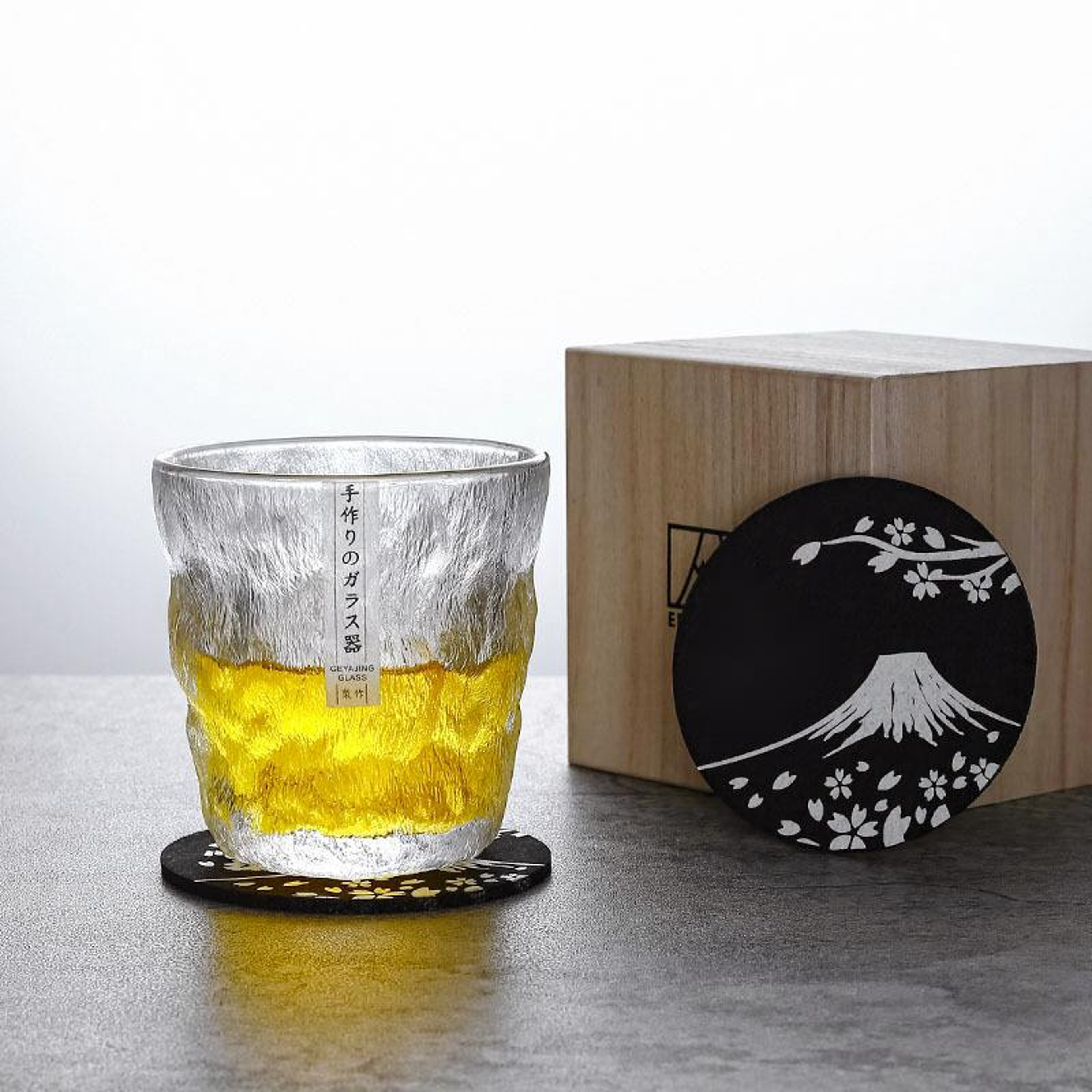 Retro Oldfashioned Crystal Glacier Whiskey Glass Tumbler Gift Box Chivas Snifter Japan Whisky Glass 0