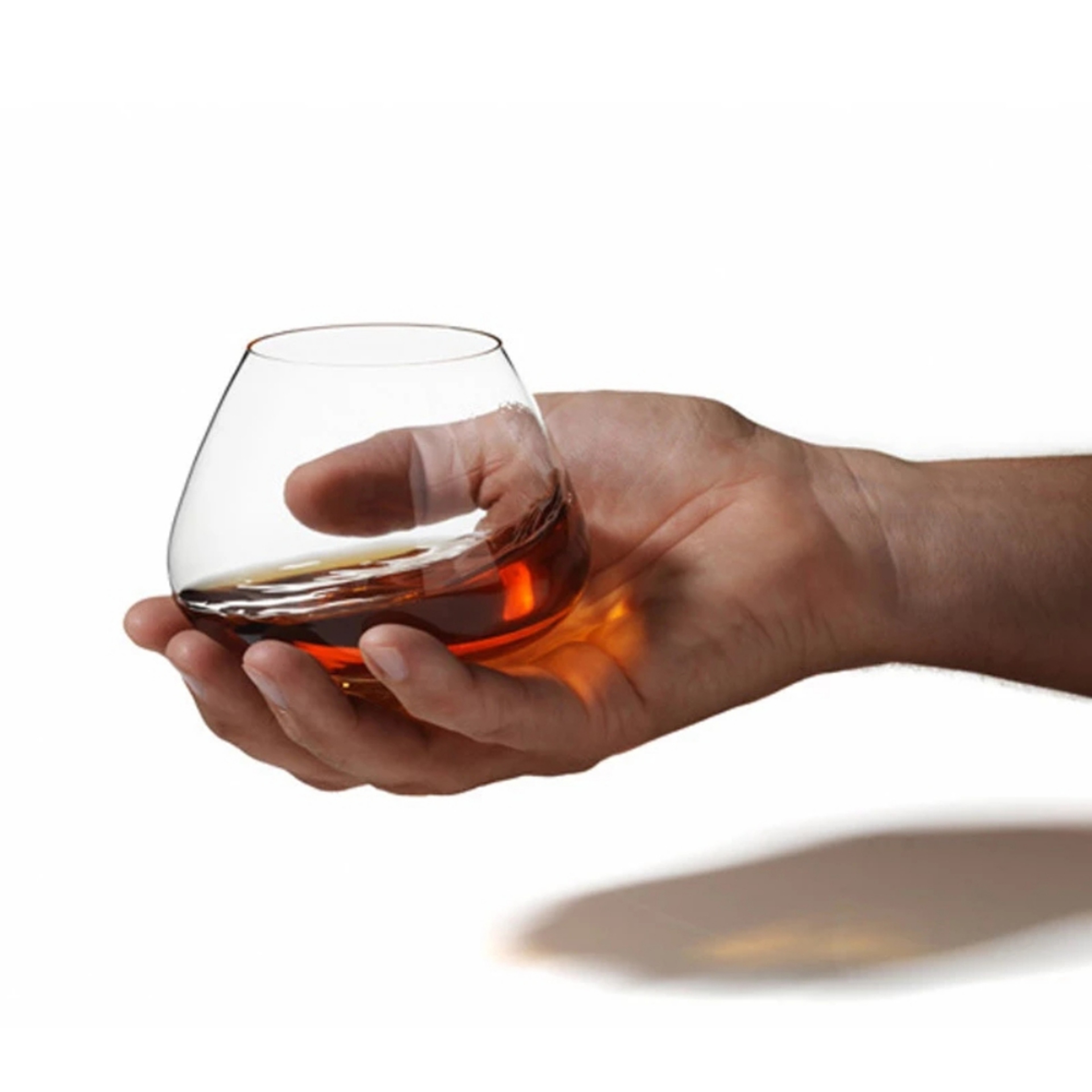 Rotating Whiskey Glass High Belly Cigar Cocktail Wine Tumbler Glass For Bar And Party 2