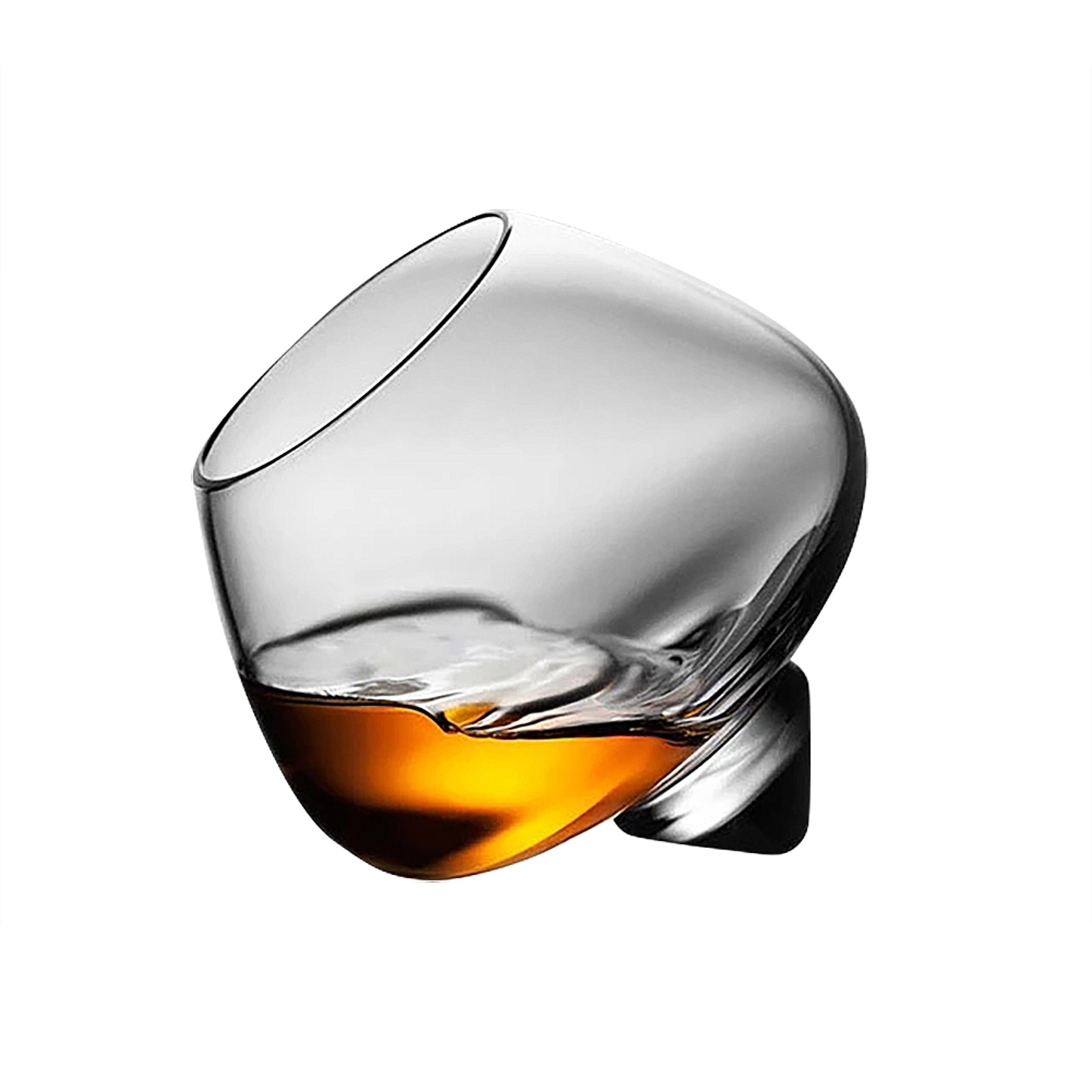 Rotating Whiskey Glass High Belly Cigar Cocktail Wine Tumbler Glass For Bar And Party 5