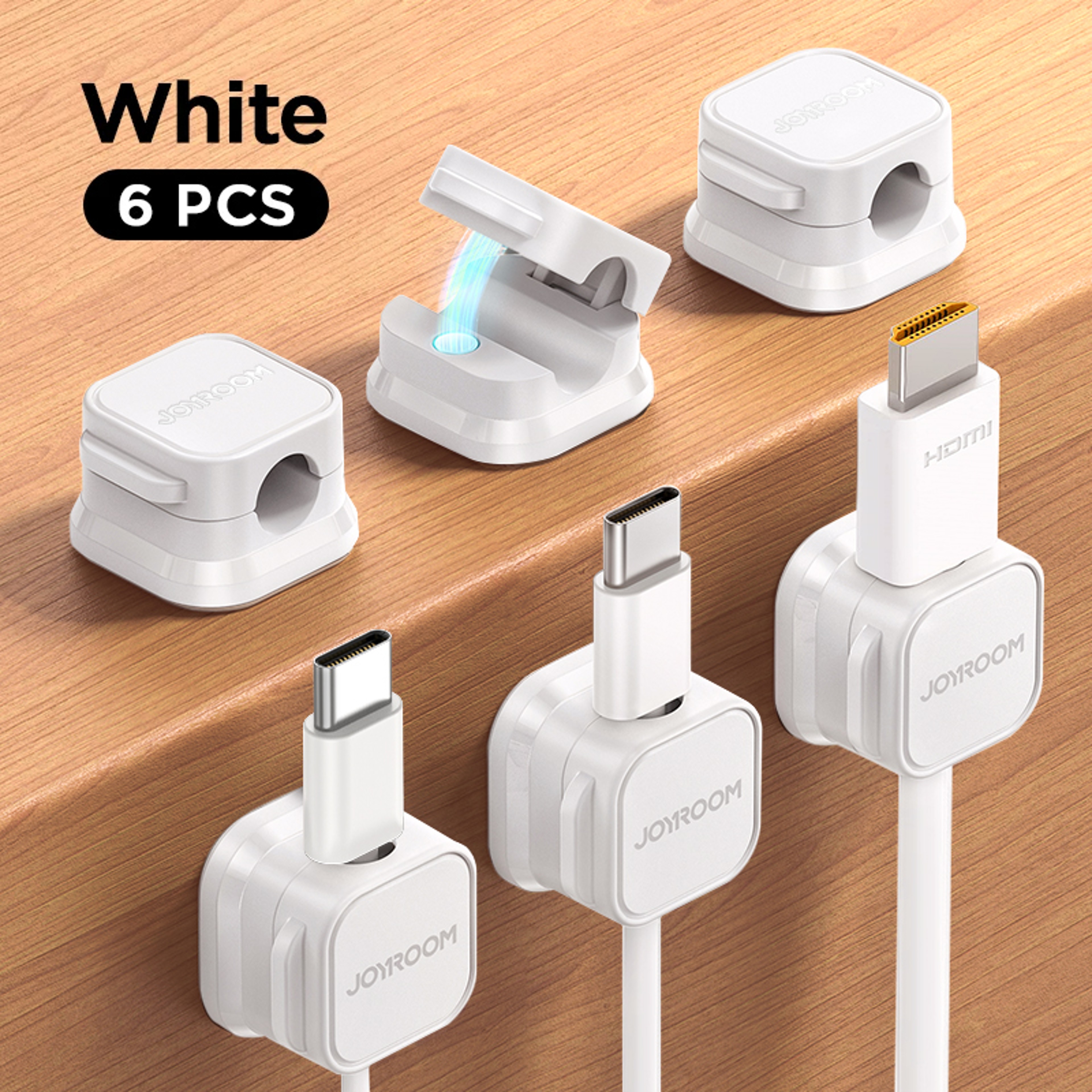 Smooth Magnetic Cable Clips Adjustable Cord Holder For Desk Wire Management Cable Organizer Keeper 7
