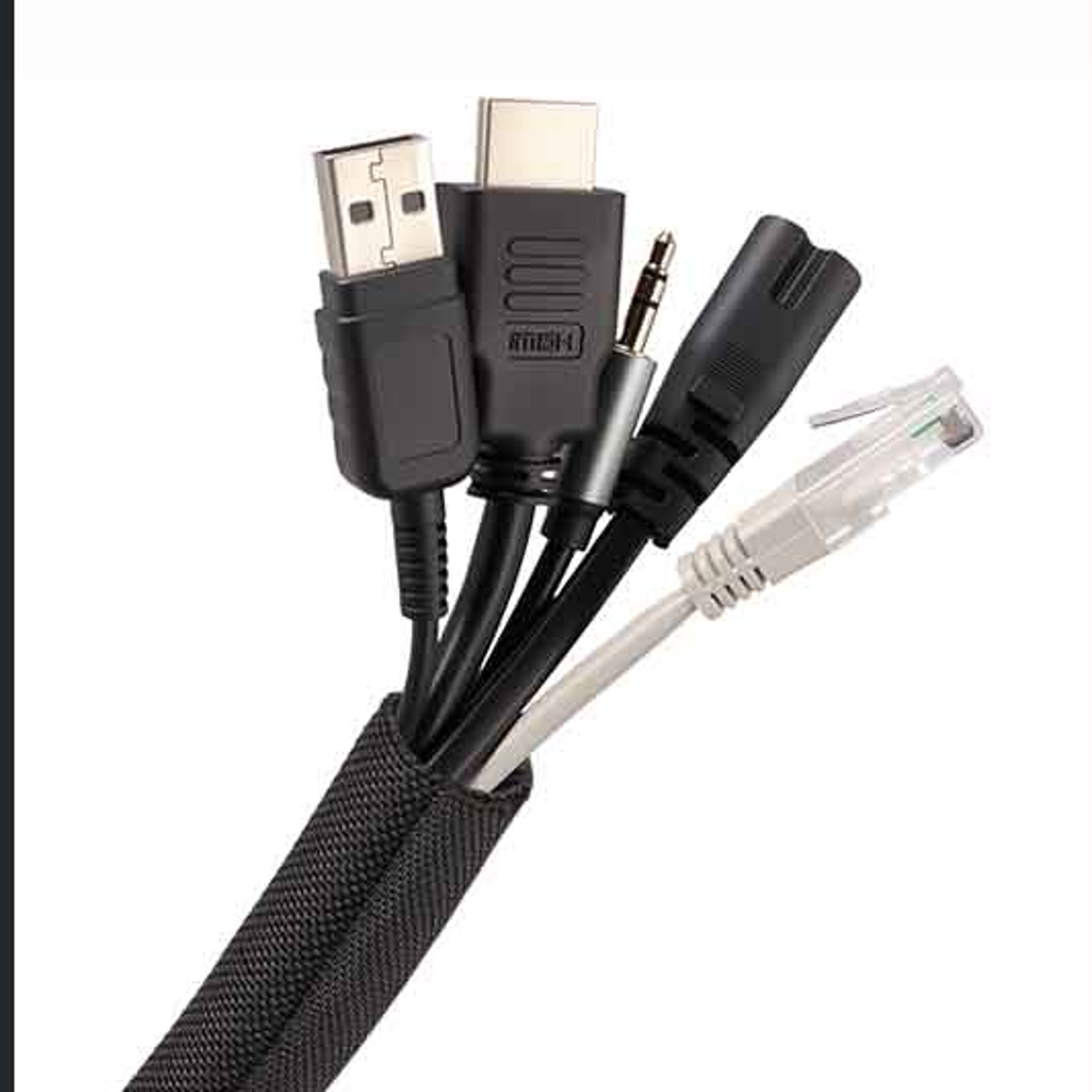 Flexible Split Loom Tube Wire Protector SelfClosed Cable Sleeve Braid for Auto Line Management