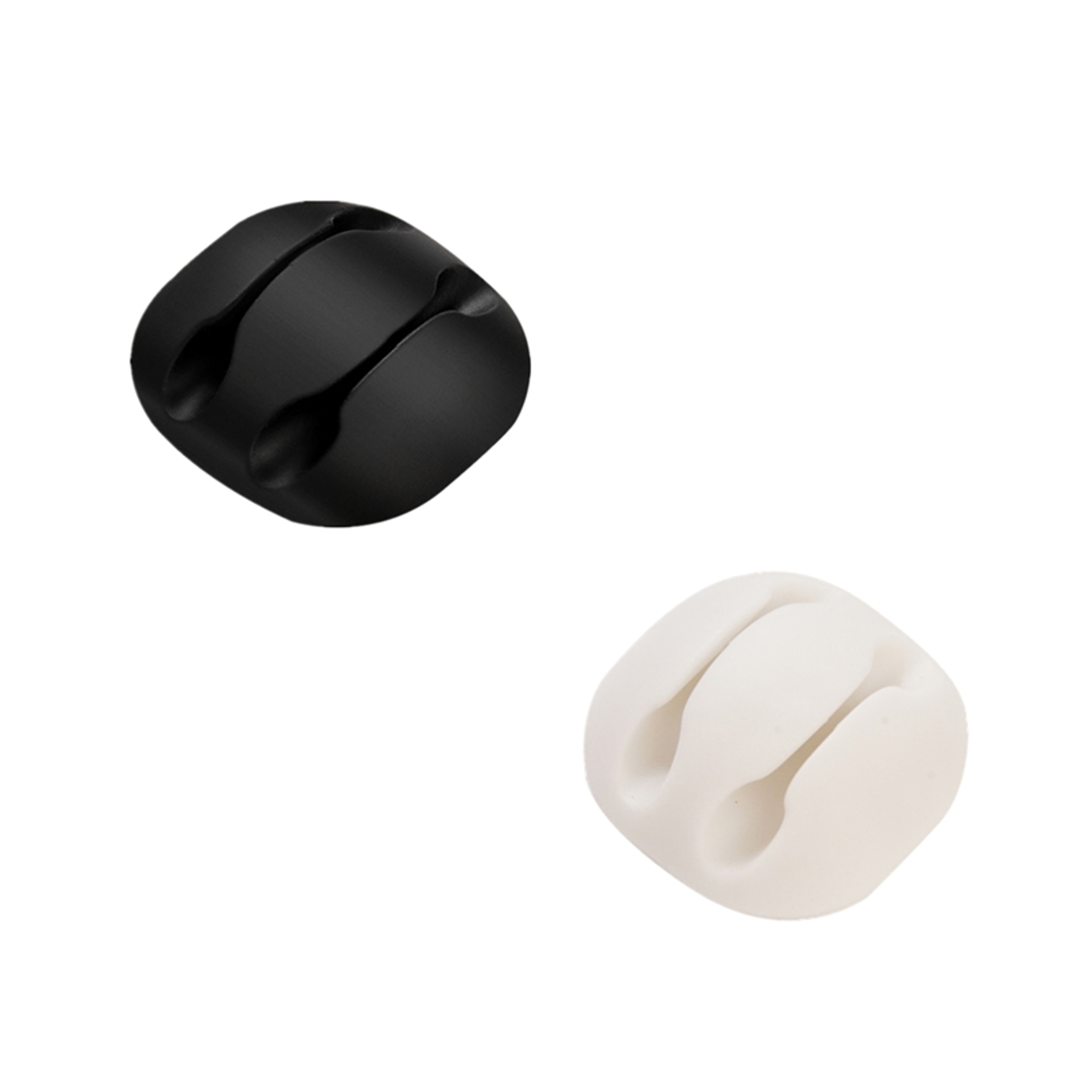 Round Silicone USB Cable Clip Organizer Desk Tidy Charger Cord Clips Adhesive Wire Clamp Management 3