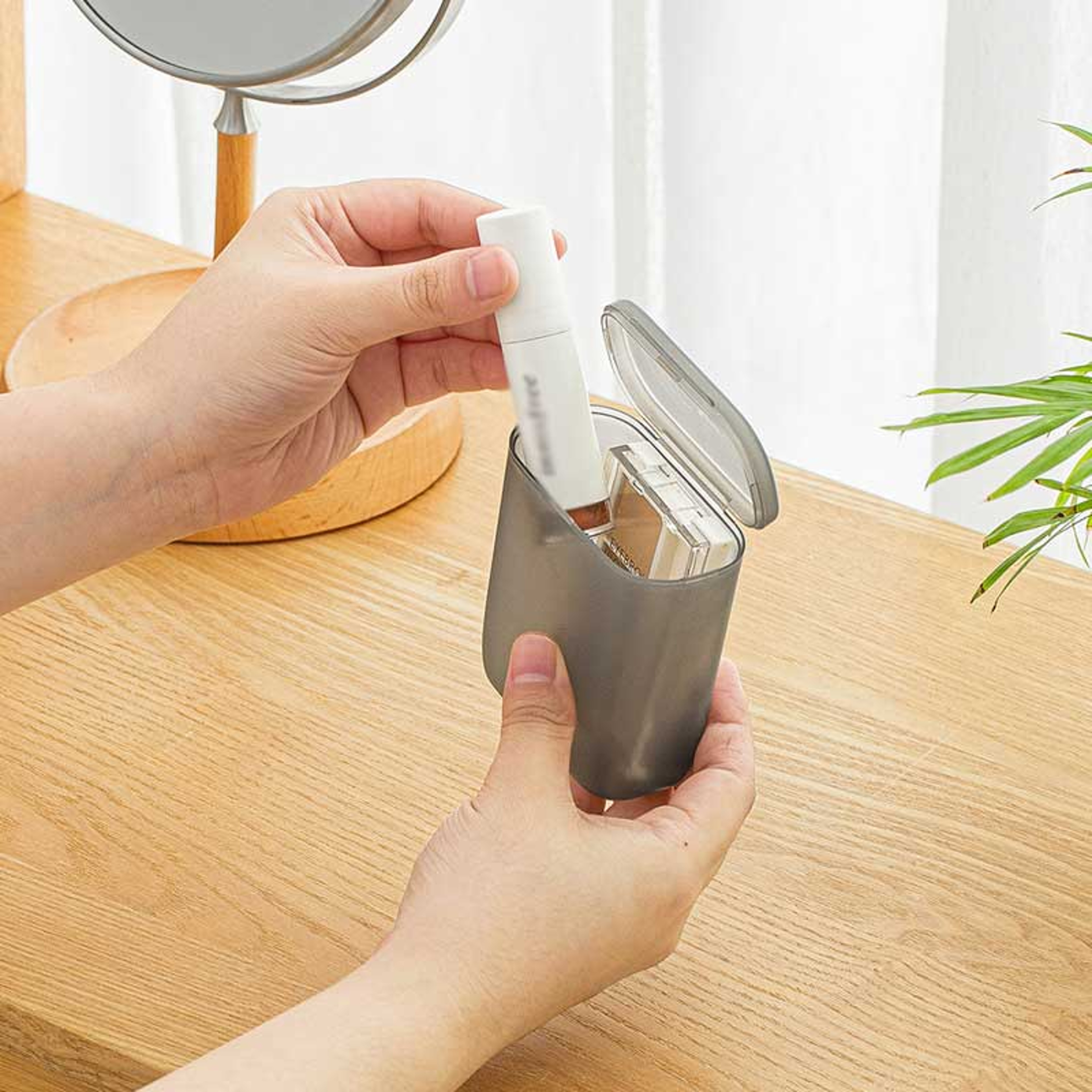 Travel Earphones Charger Cord Storage Box Desktop Data Cable Organizer For USB Cable Wire Managemen 3