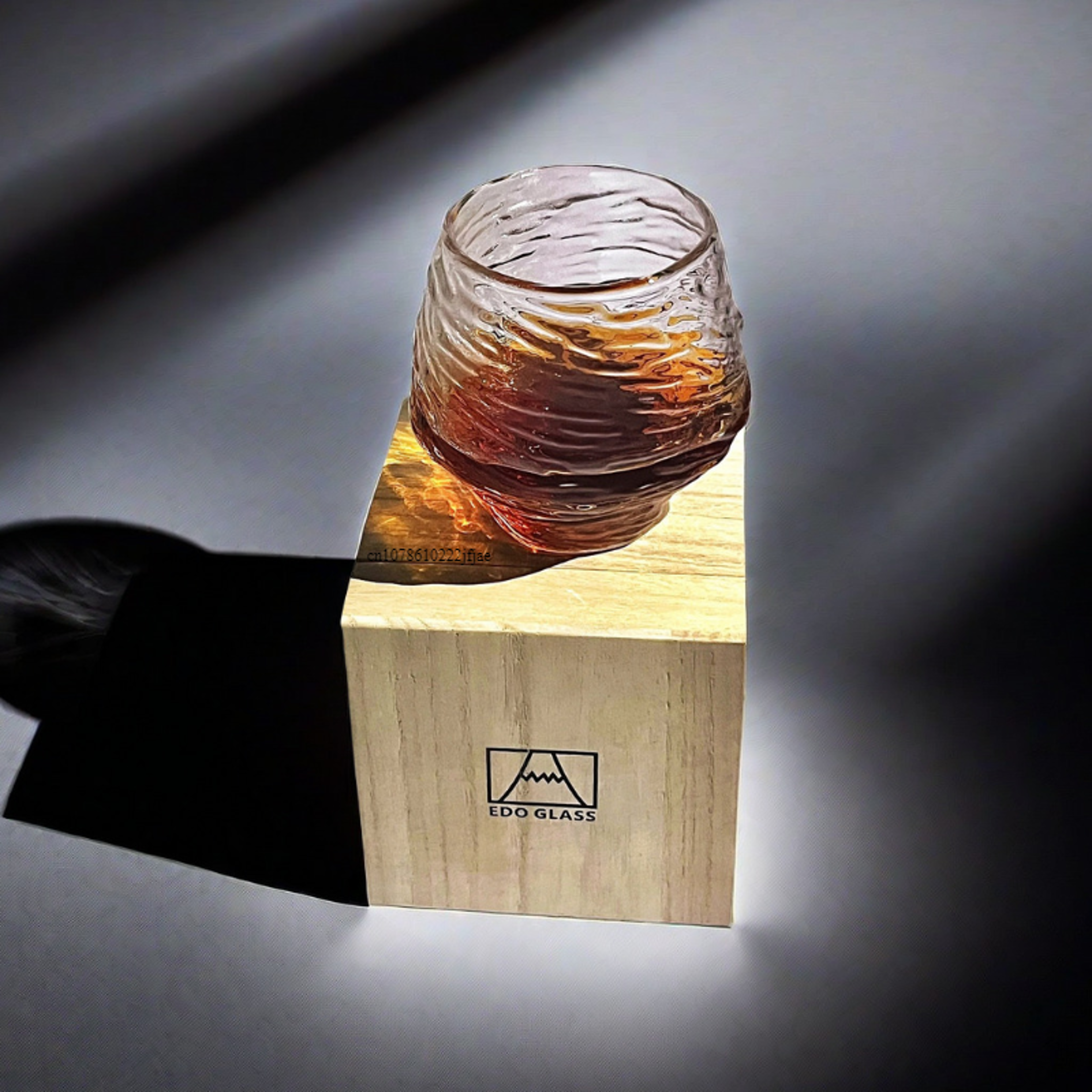 Retro Whiskey Glass Hazy Hammer Wine Tumbler Drinking Cup Cognac Brandy Whisky Mug with Wo – view 5