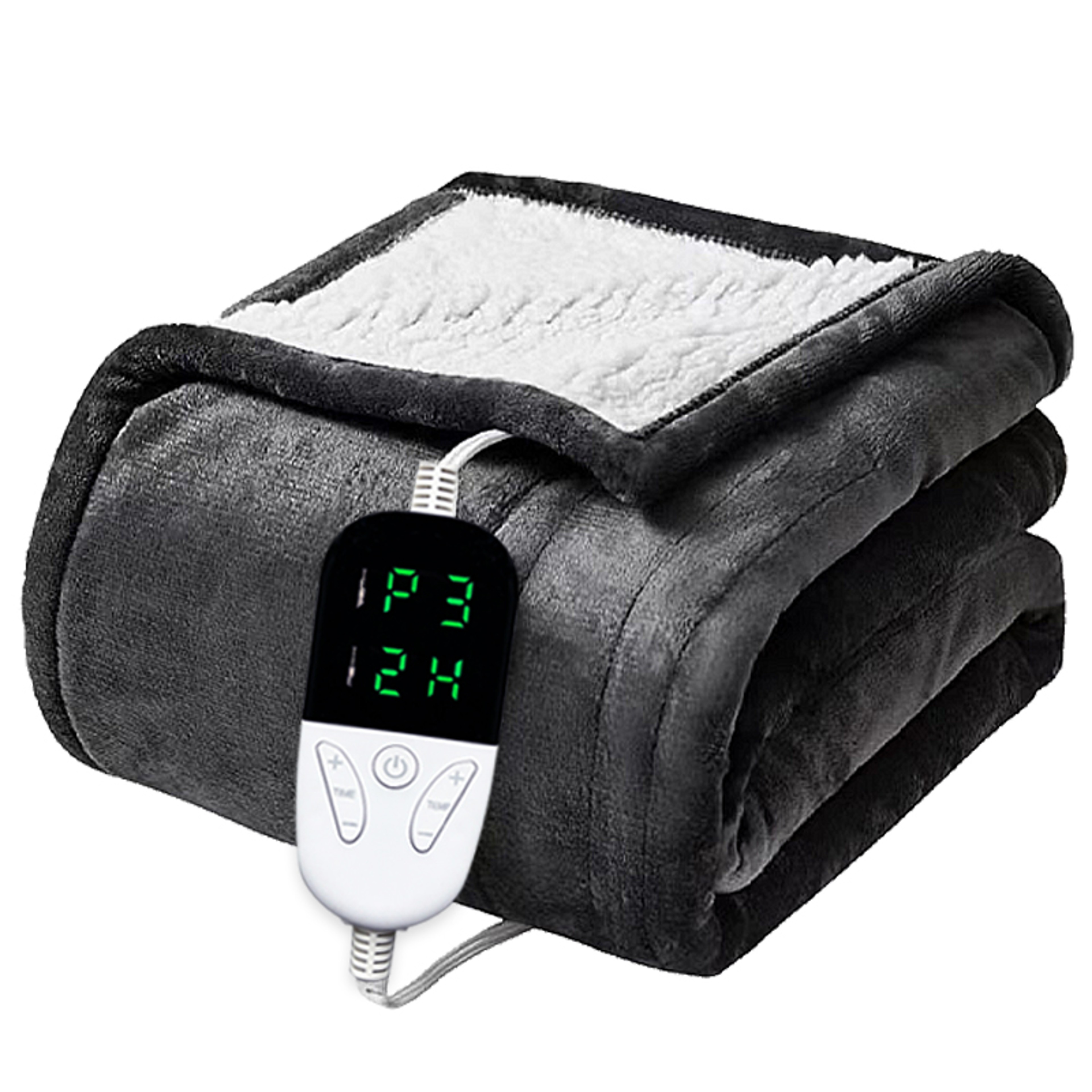Electric Heating Blanket Soft Heated Throw Blanket Heating Levels Auto Off 7