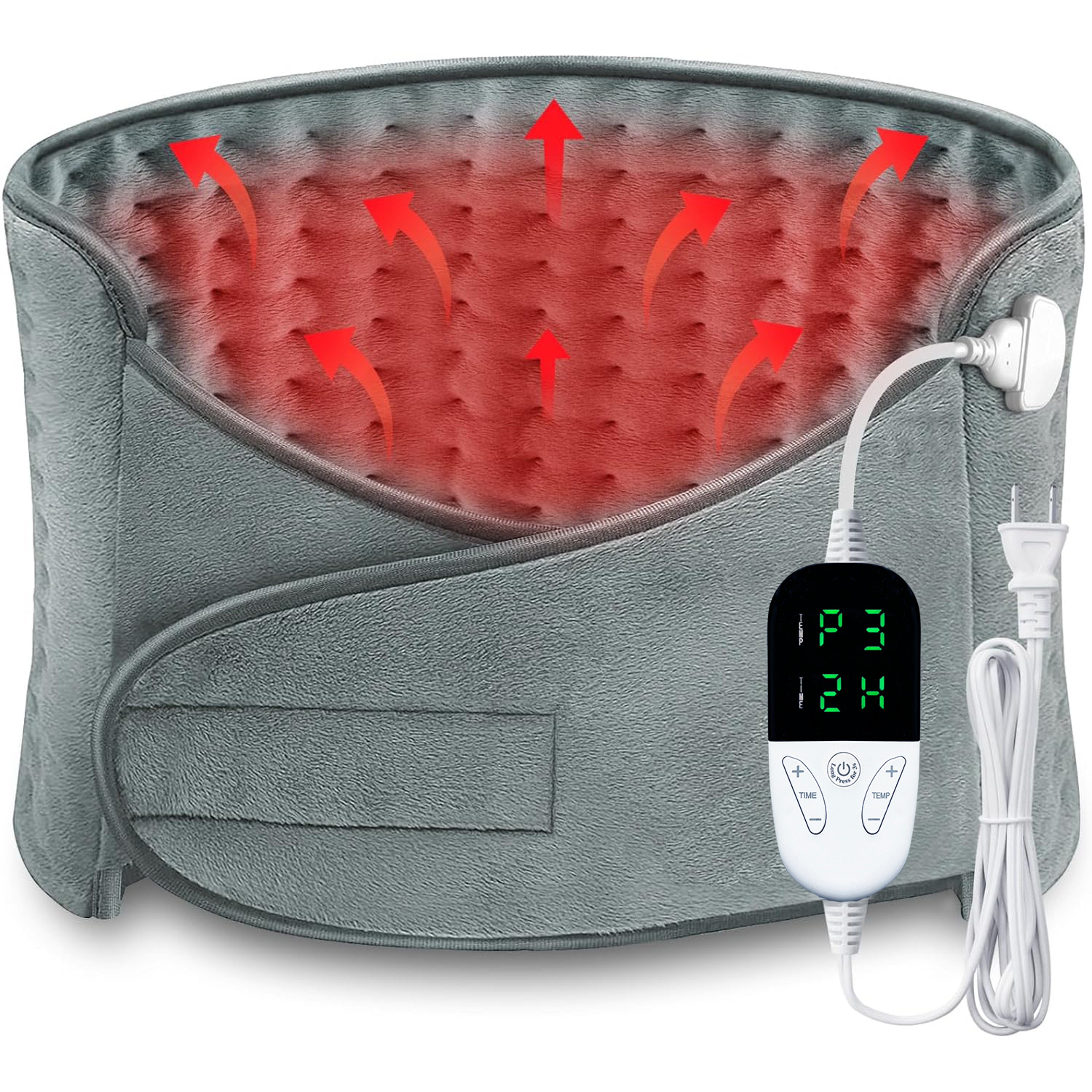 Portable Electric Heating Waist Belt, Thermal Pad for Office Home, Adjustable Lumbar Belt, Abdomen Back Hand Warmer – view 1