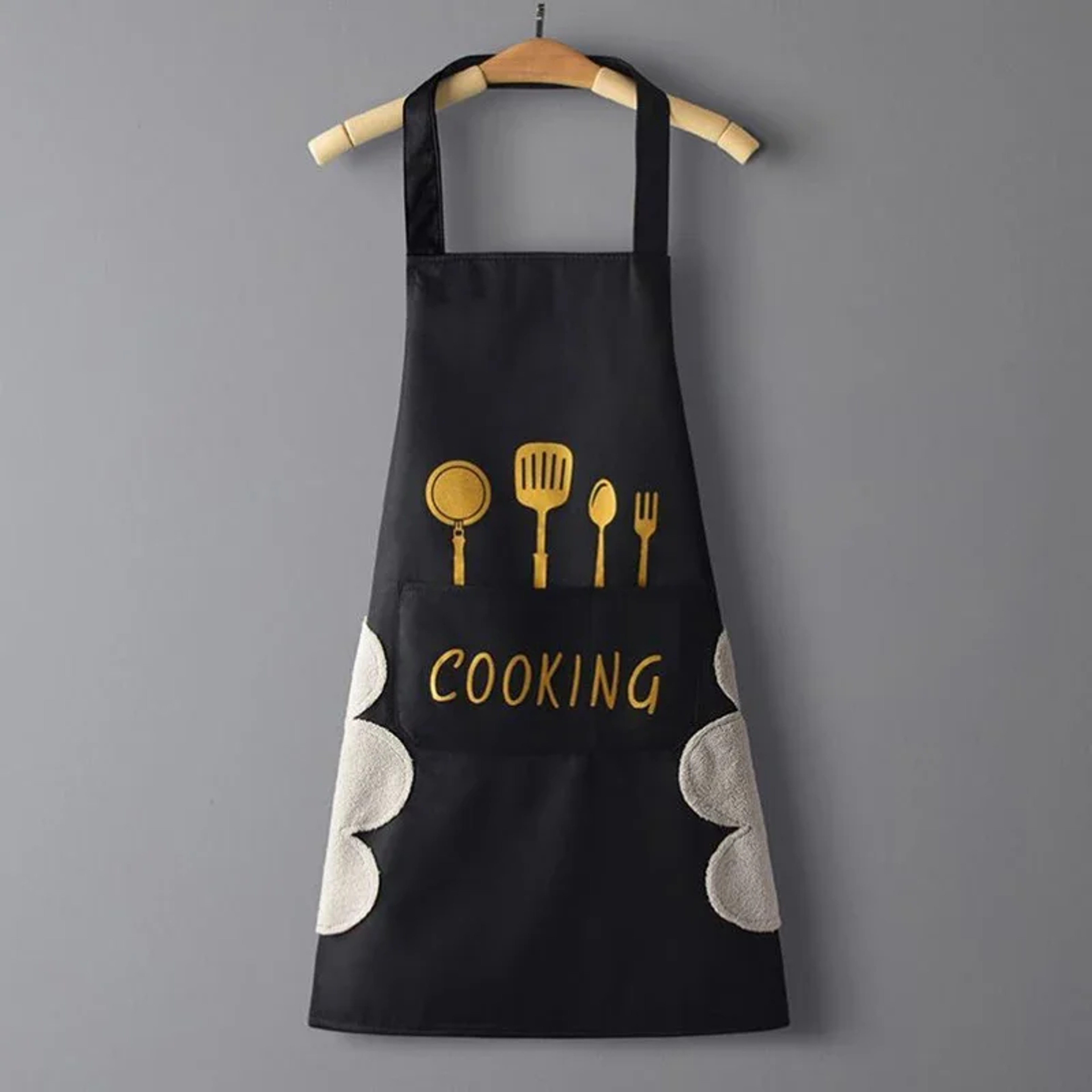 Waterproof Oilproof Kitchen Apron Lightweight Durable Cooking Baking Apron For Men Women Household  9