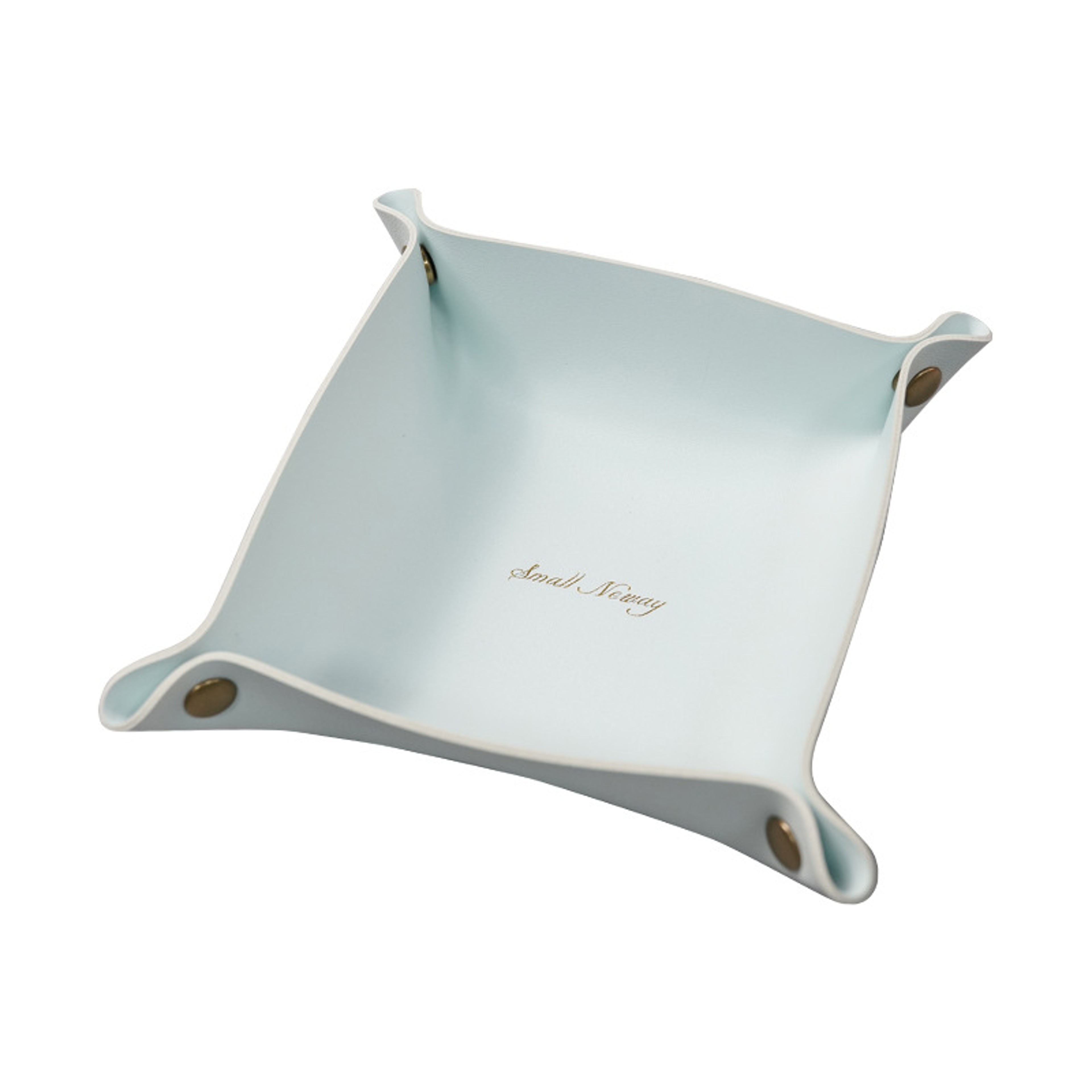 Nordic Style Leather Storage Tray Desktop Organizer Key Jewelry Cosmetic Storage Box Folding Home D