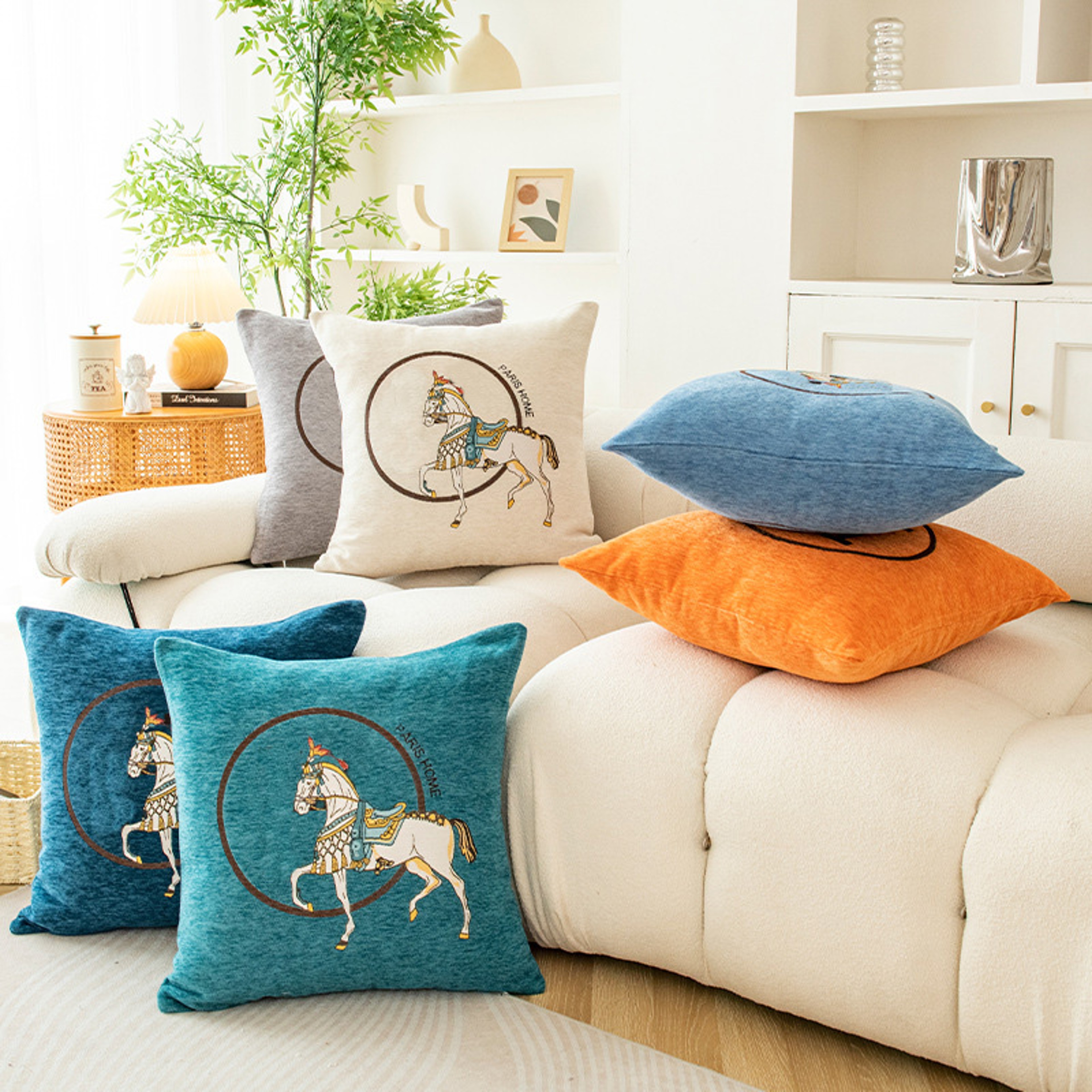 Casual Sofa Throw Pillow Case, Square Cushion Cover Pillow Case, Modern Decorative Holiday Home Pillow – view 2