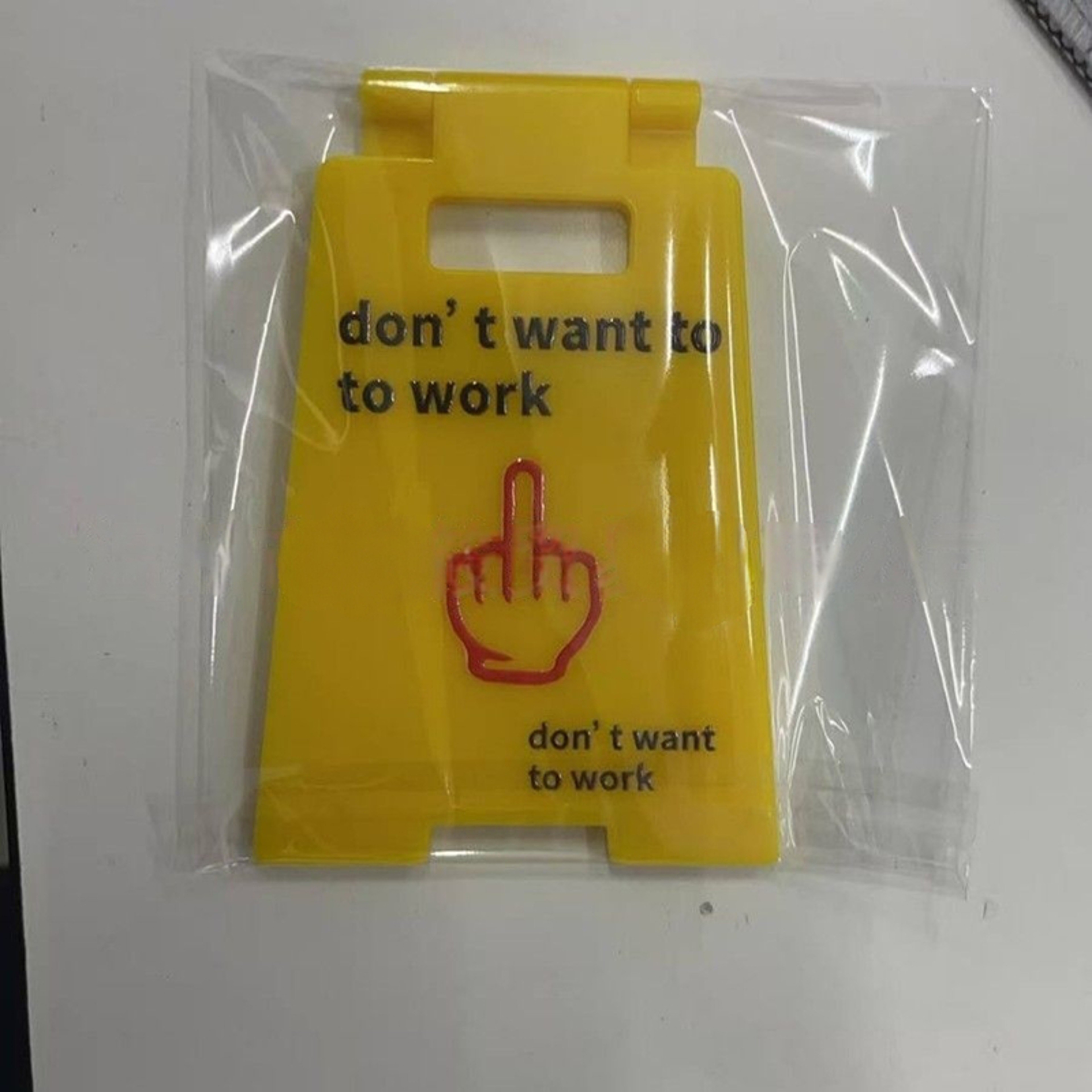 Funny Desk Sign Hold On Partner I'm Overstimulated Office Decor for Women Coworkers Desk Decoration – view 5