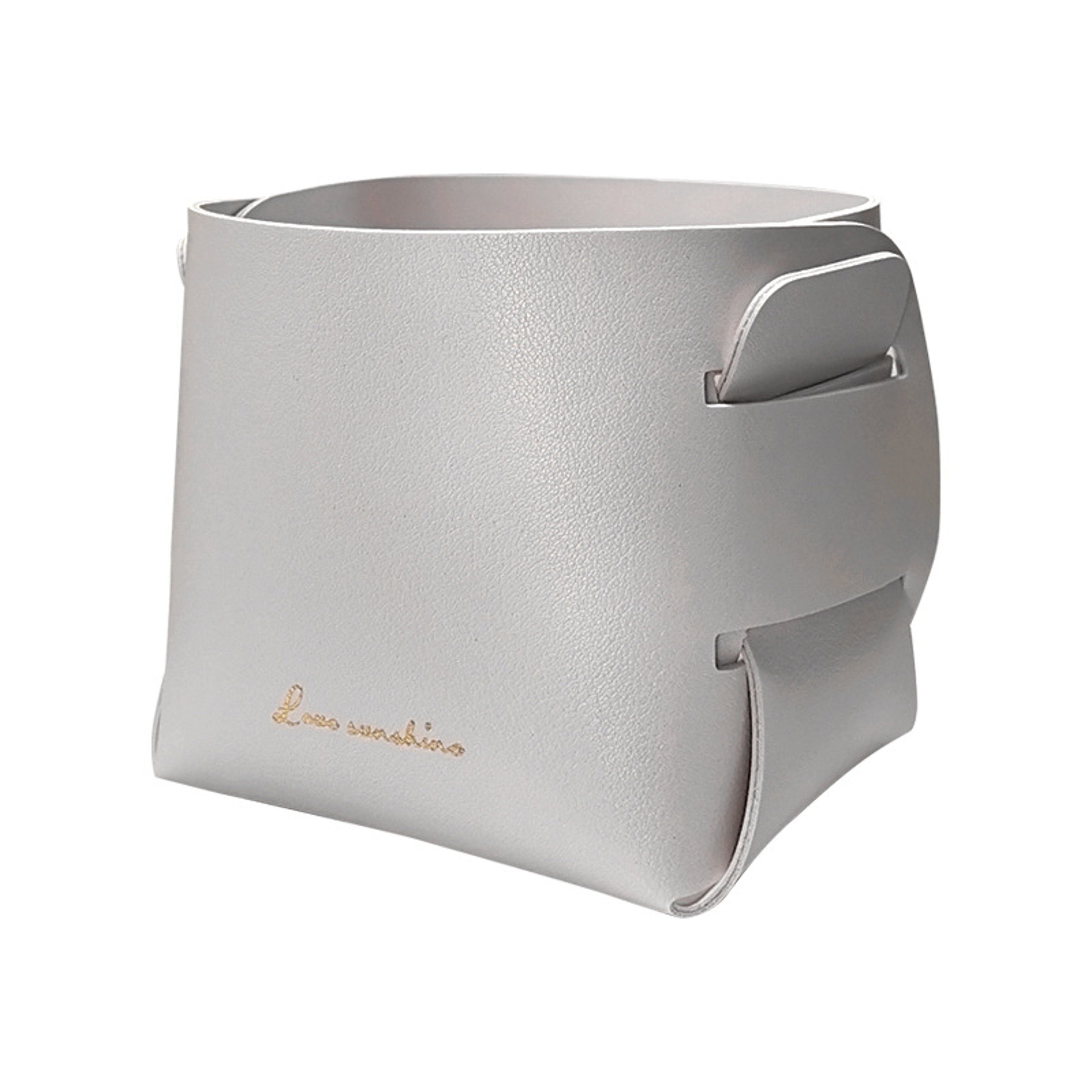 Nordic PU Storage Tray Folding Desktop Leather Storage Box Sundry Basket Porch Key Control Pen Hold 6