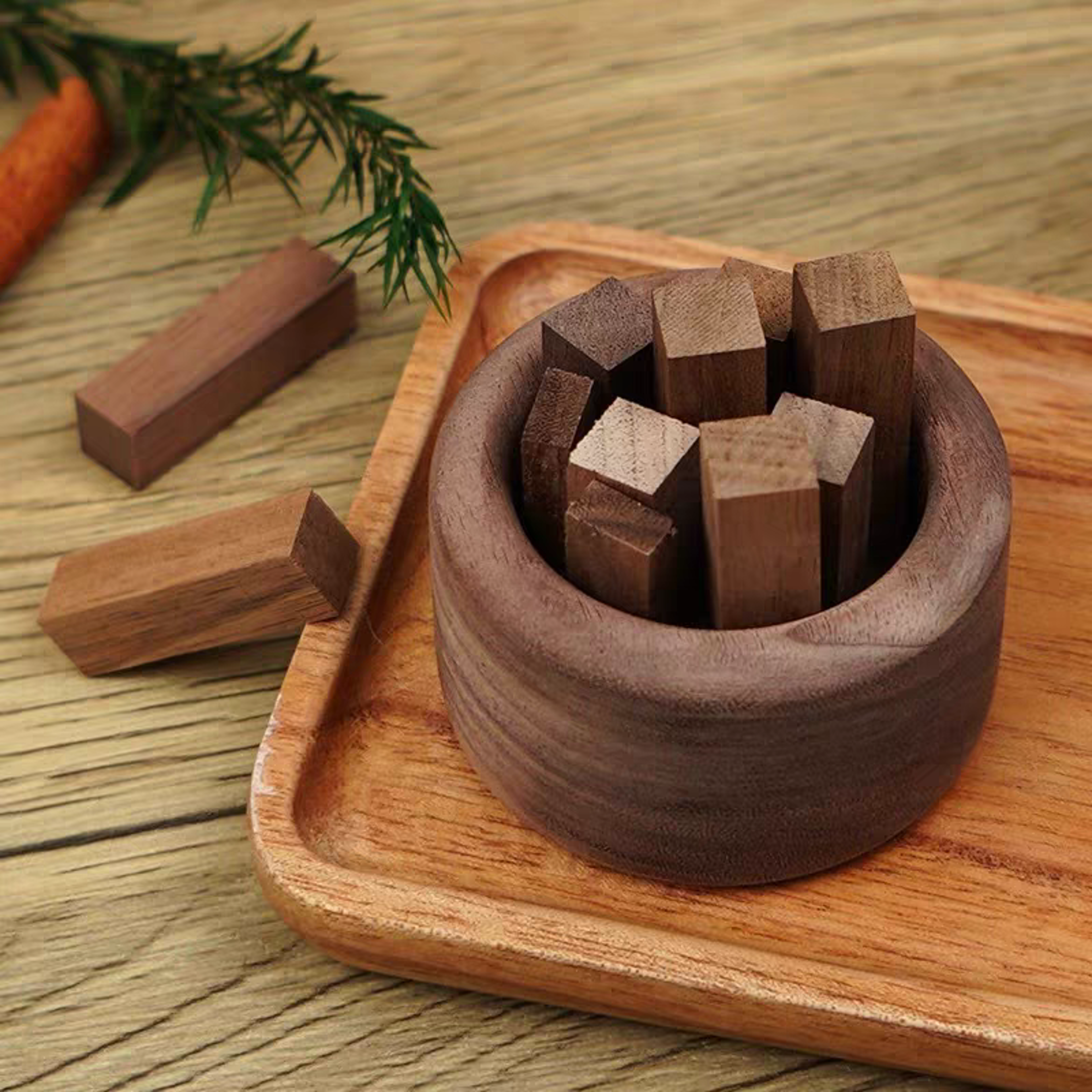 Beech Wood Wooden Essential Oil Diffuser Black Walnut Refreshing Aromatherapy Sleep Aid – view 4