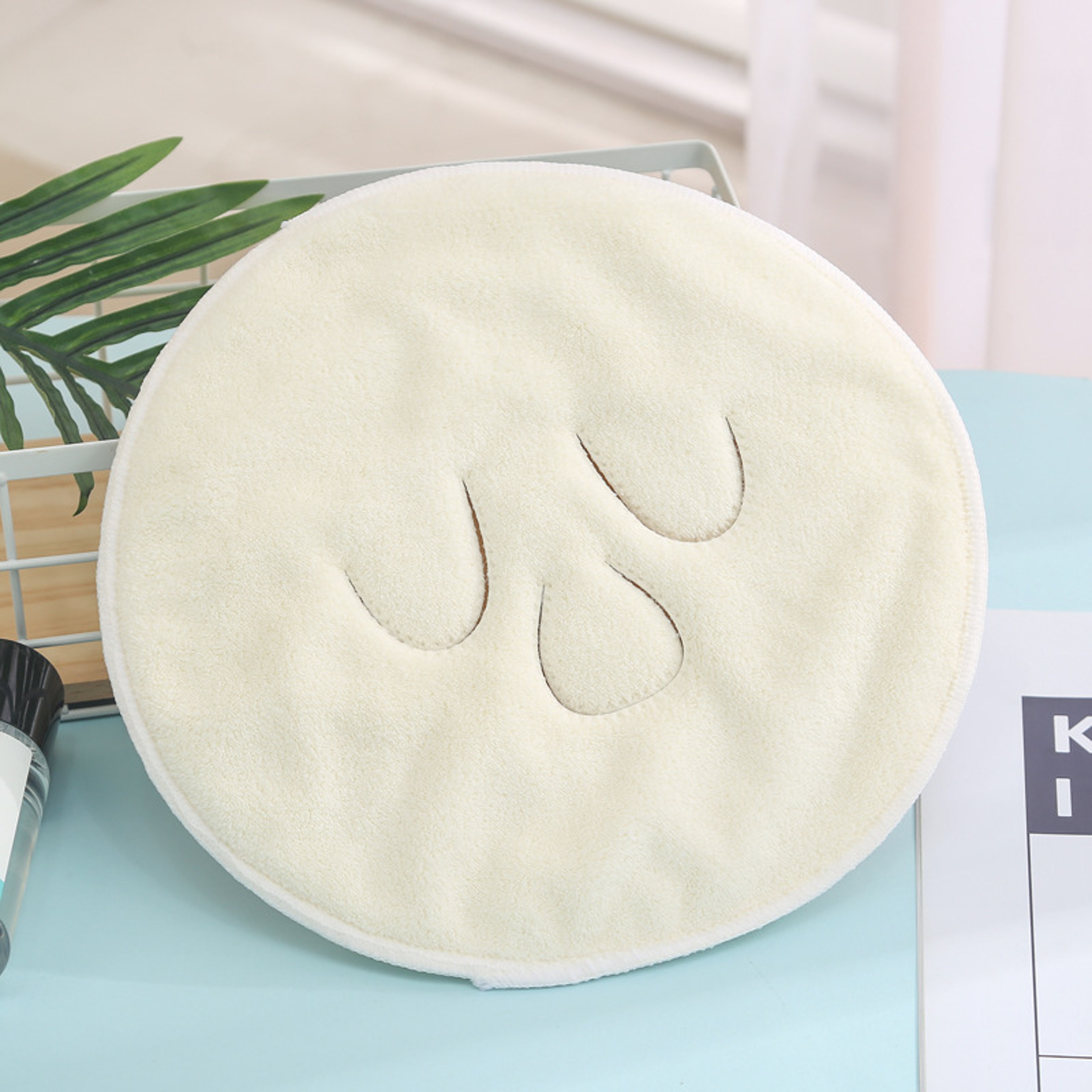 White FaceShaped Towel Facial Towel Thickened Moisturizing Hydrating Cold Hot Compress Mask For Bea 9