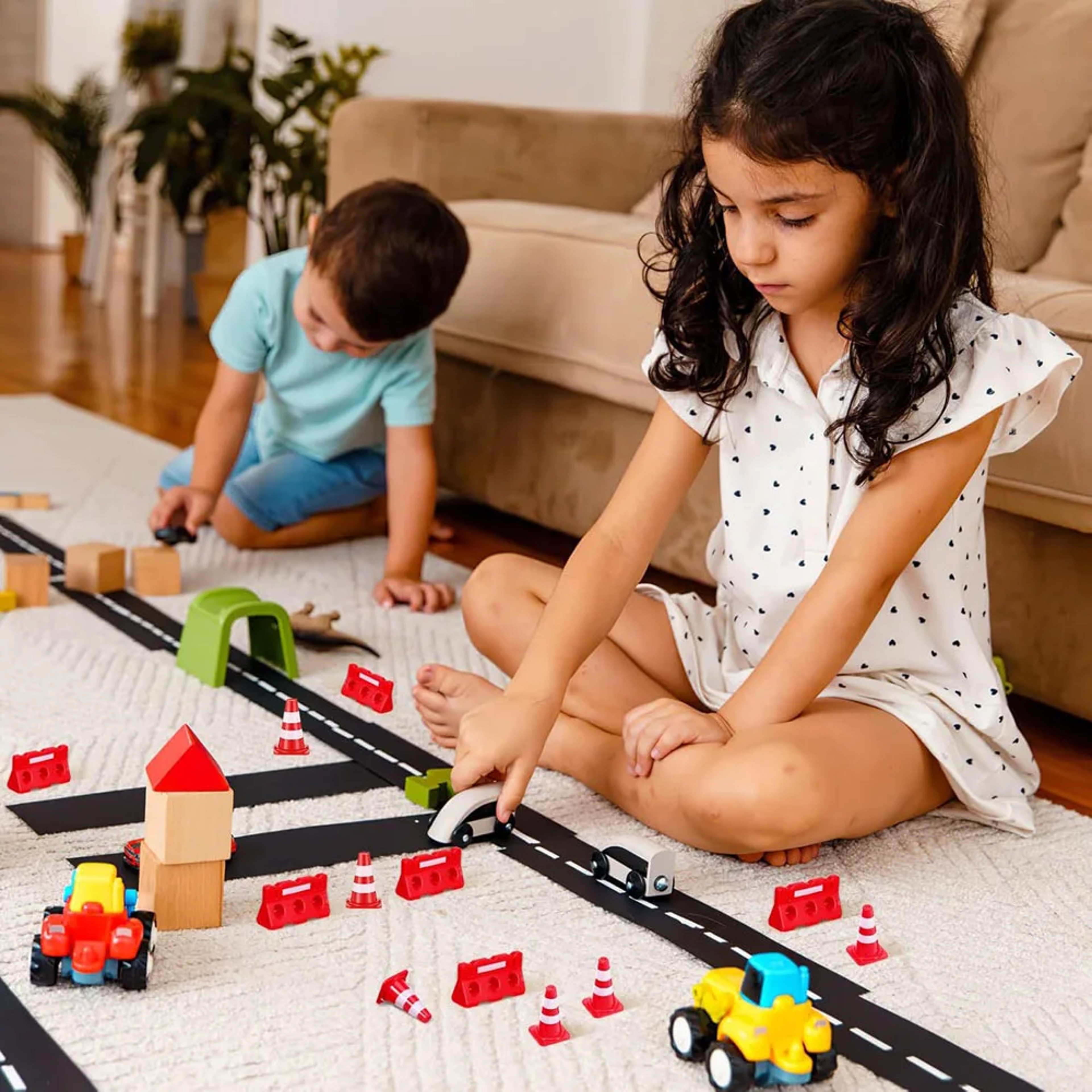 Mini Construction Traffic Sign Set, Mini Plastic Road Street Signs, Toys For Kids, Cone Construction Theme Party Gift – view 5