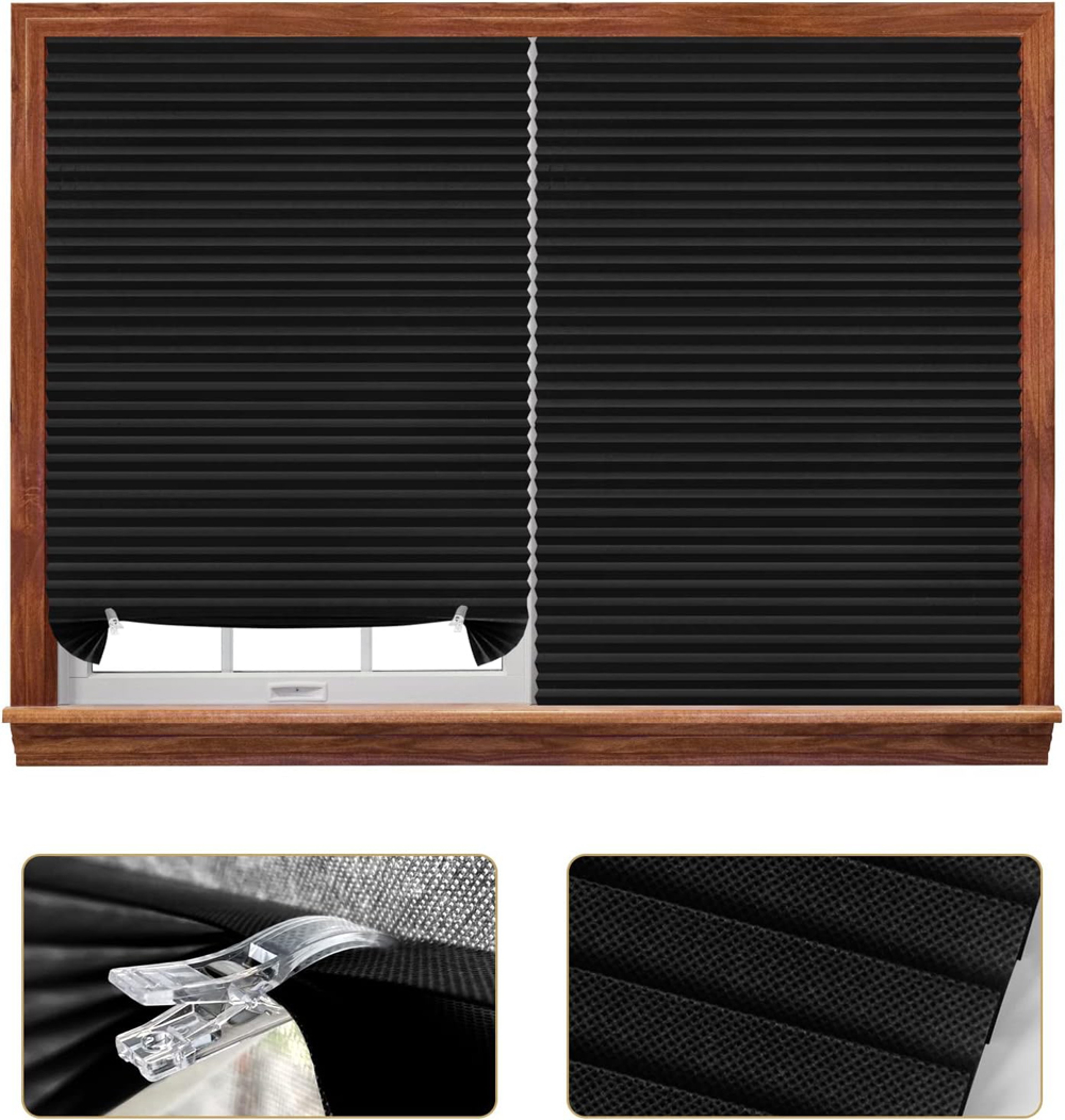 Nonwoven Self-adhesive Shades Half Windows Bathroom Balcony Pleated Blinds Folding Curtains – view 4
