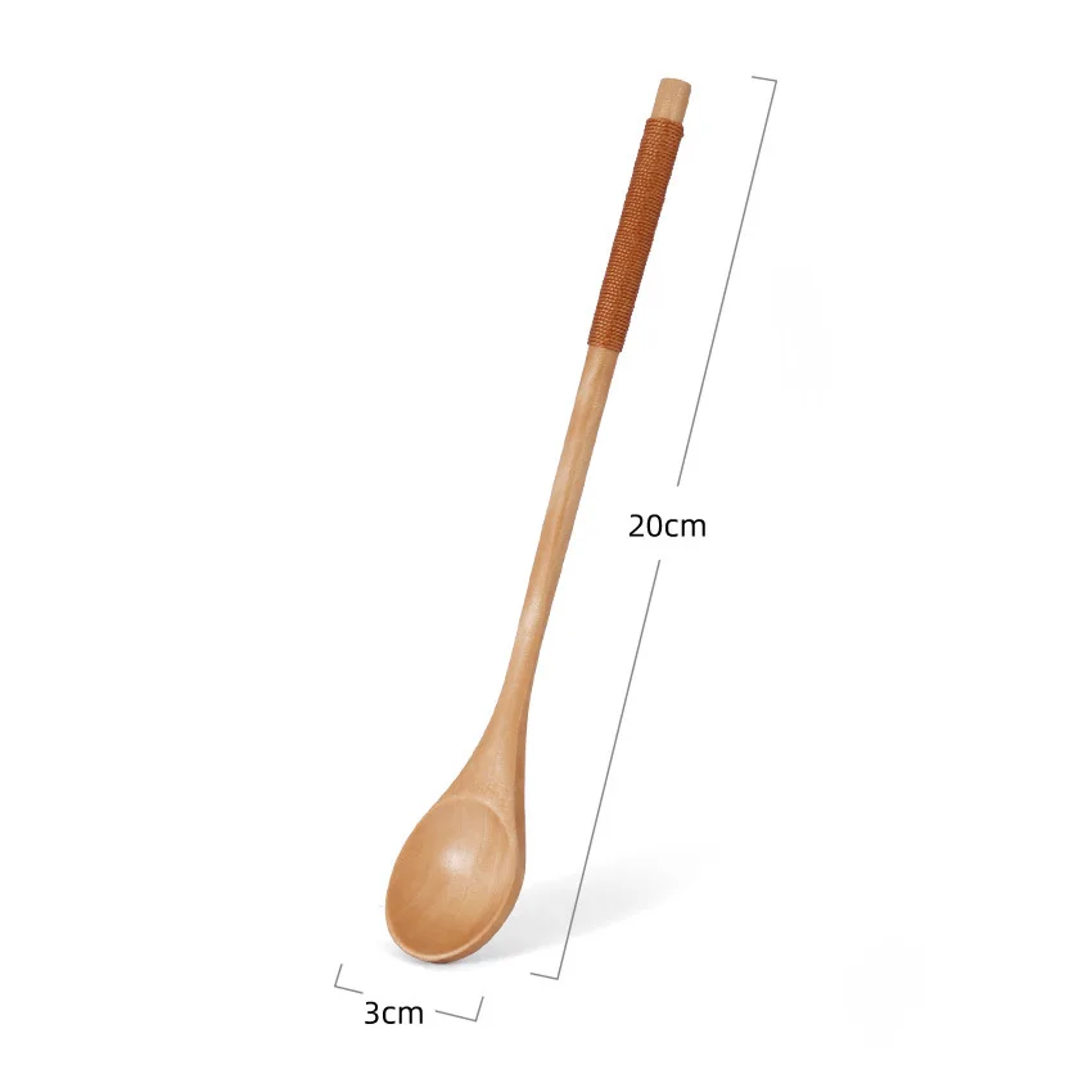 Small Teaspoon Set Wooden Tea Spoon Long Coffee Spoons Wood Honey Dessert Spoon Coffee Drink Stirre 7