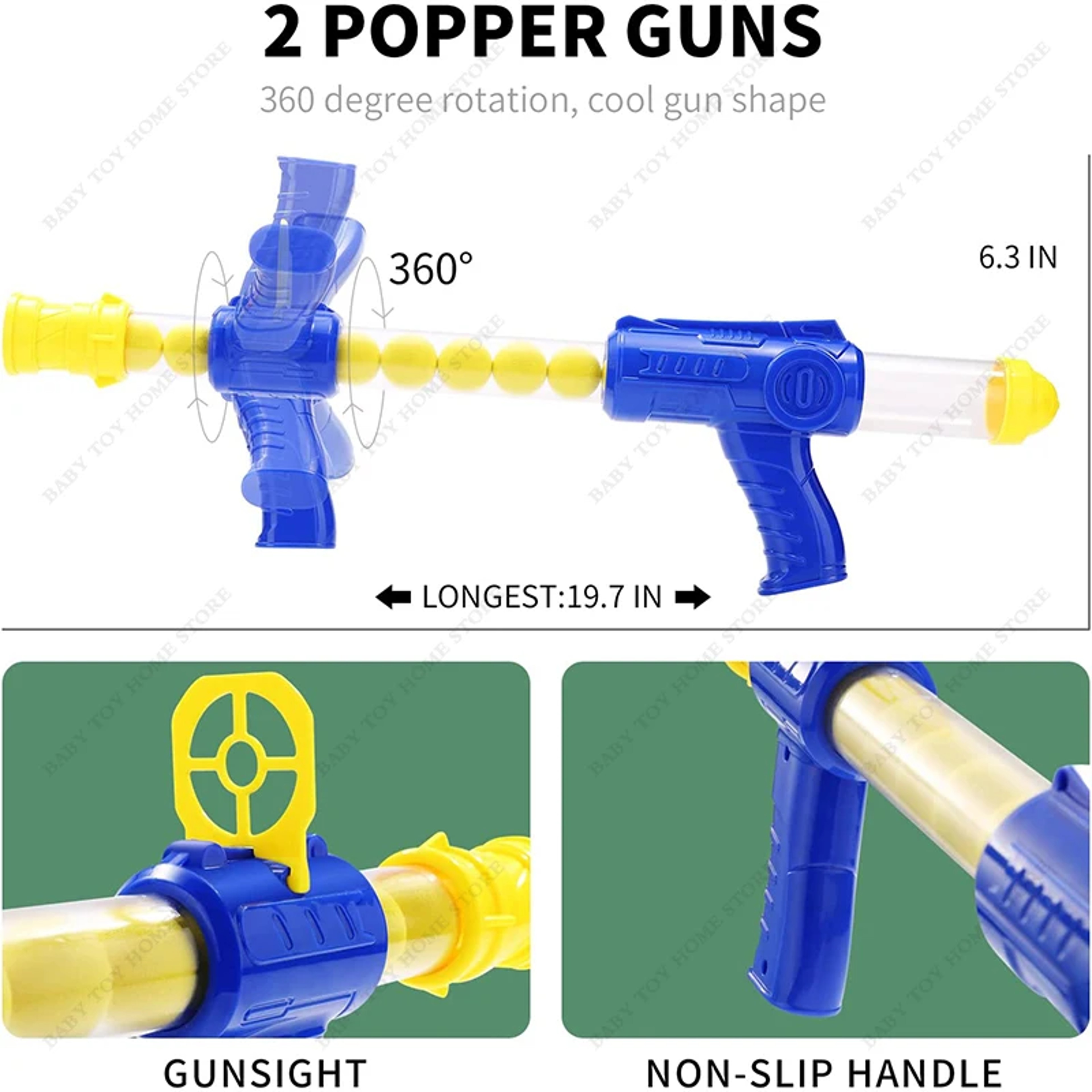 Hungry Duck Foam Balls Electronic Target Practice Toys Airpowered Shooting Duck Battle Game With Li 4