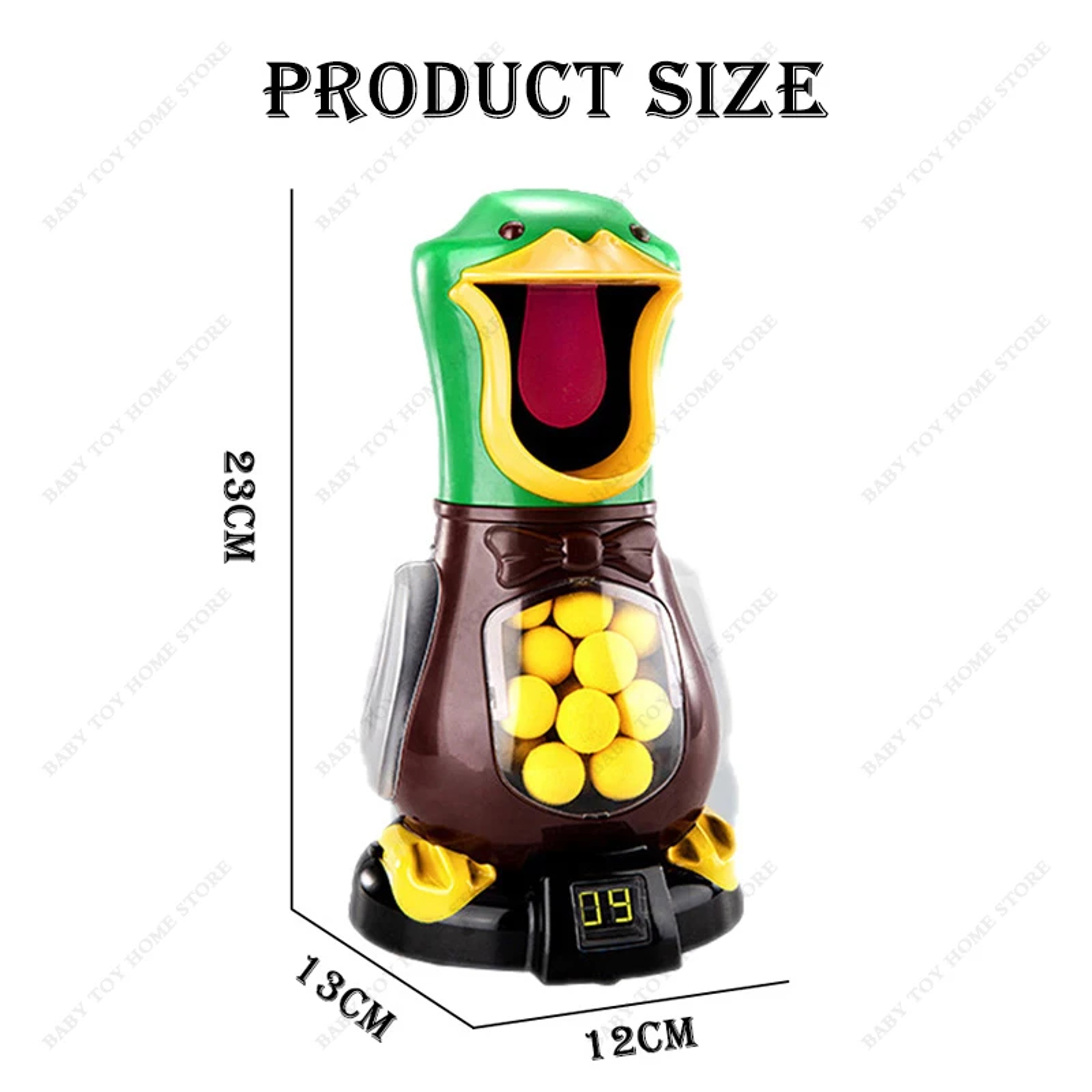 Hungry Duck Foam Balls Electronic Target Practice Toys Airpowered Shooting Duck Battle Game With Li 5