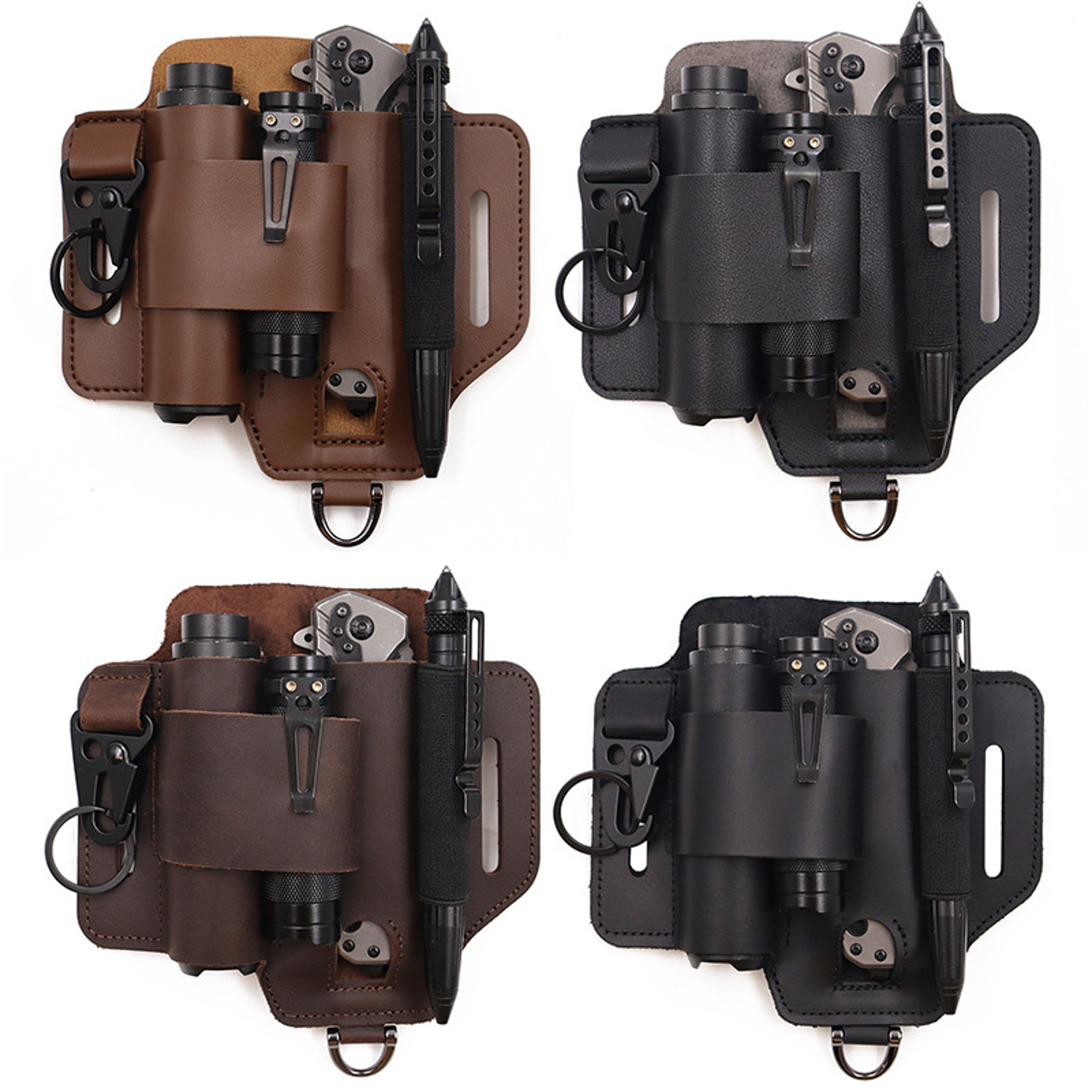 Tactical EDC Tool Holster Survival Storage Pocket Multifunctional Flashlight Sleeve Universal New In Stock – view 1