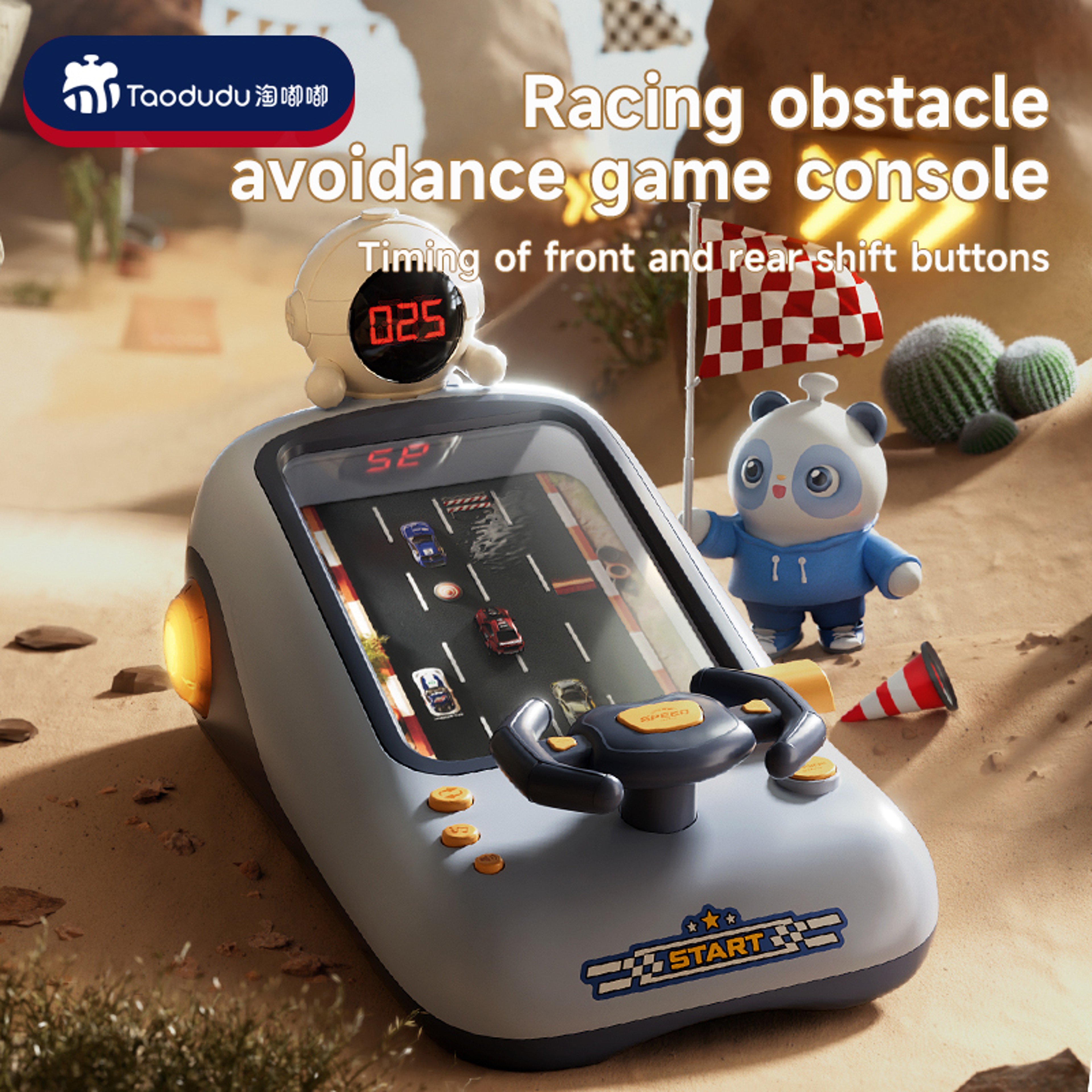 Racing Challenge Adventure Toy Car Childrens Steering Wheel Control Simulation Driving Early Educat