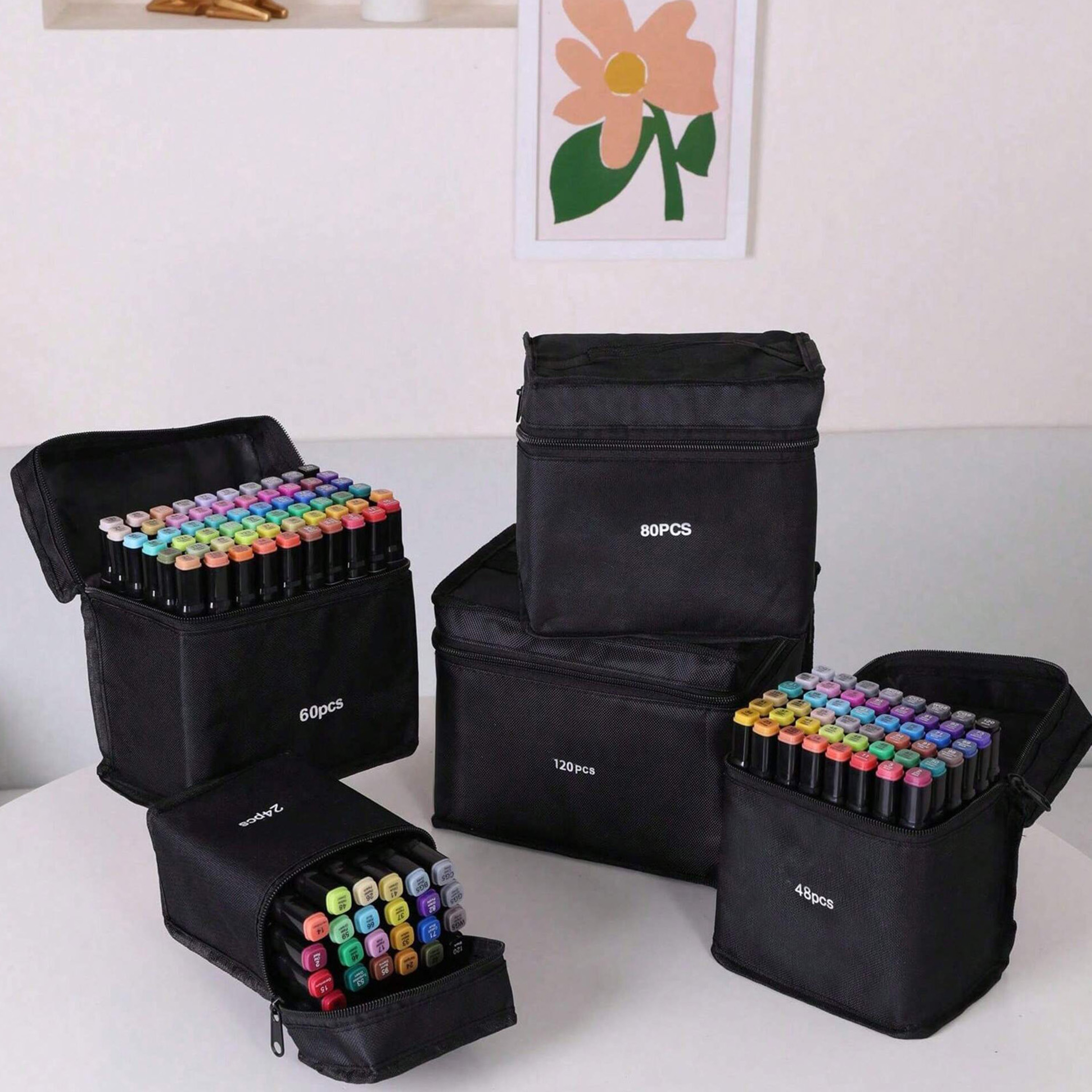 Dual Tip Permanent Colors Alcohol Drawing Markers For Art Illustration School Supplies 0