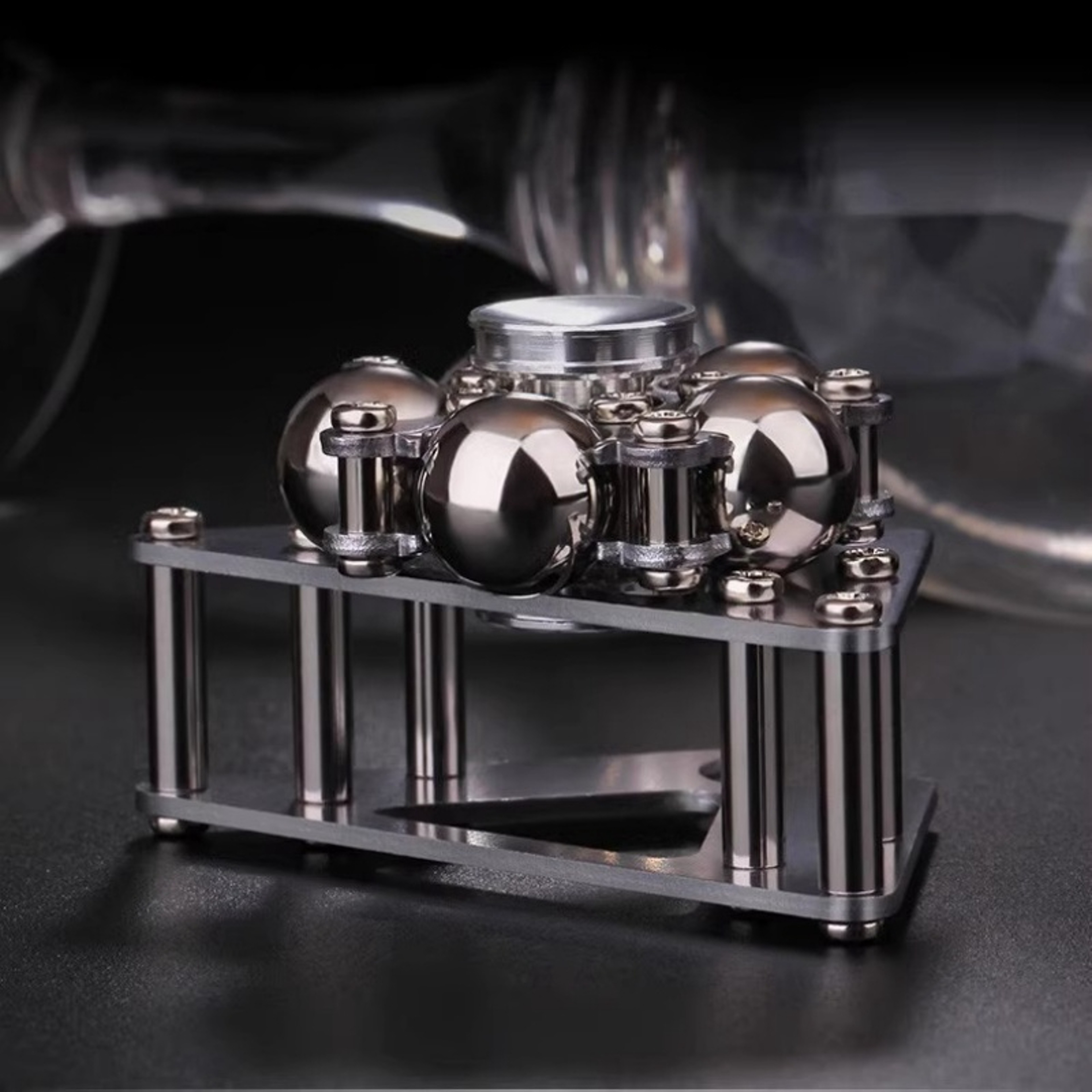 Creative Metal Ornaments Fingertip Gyroscopic Wheel for Adults Advanced Mechanical Desktop Pendant Toys – view 2