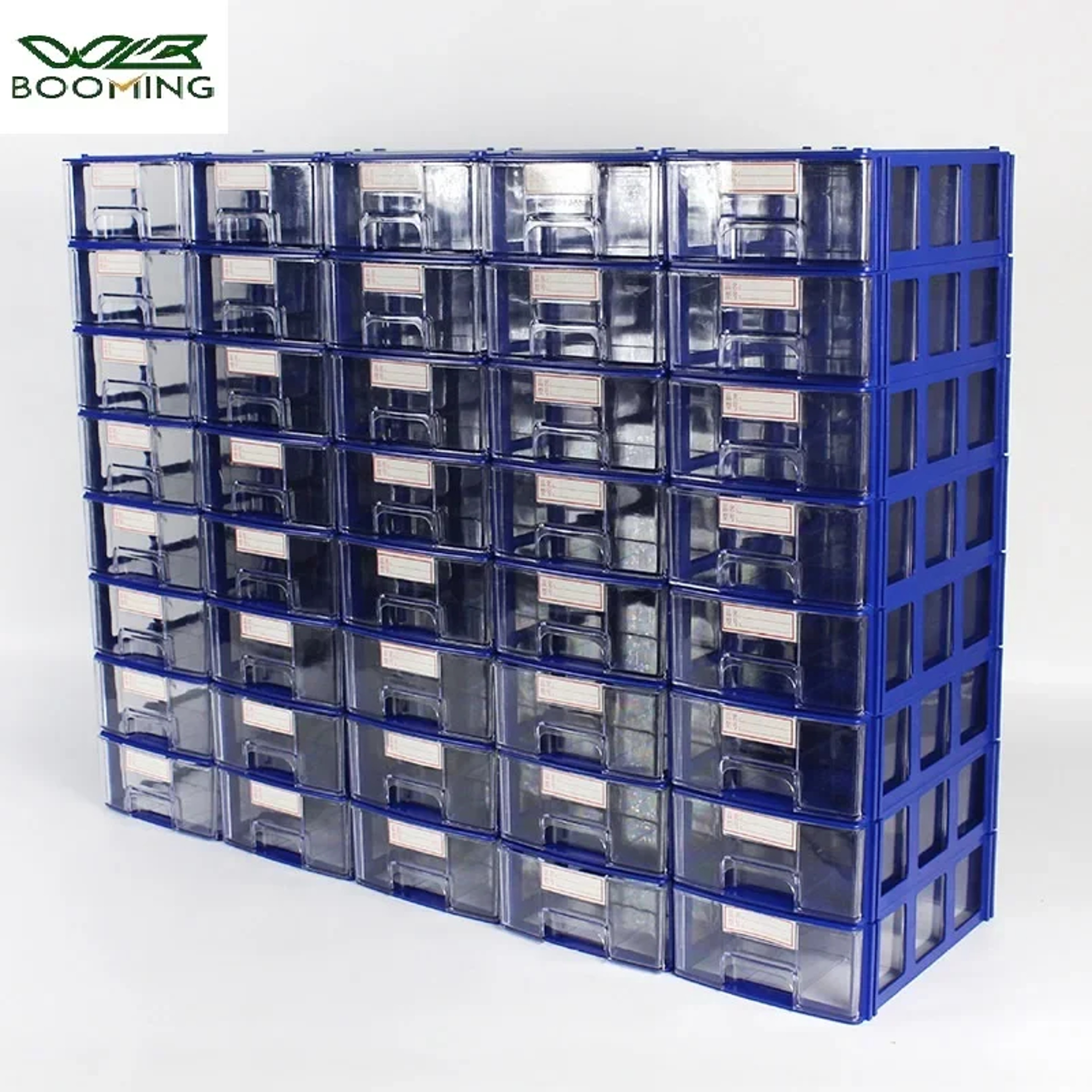 Drawer Storage Box Set Stackable Rectangular Small Parts Organizer for Office Desktop Tool Storage – view 1