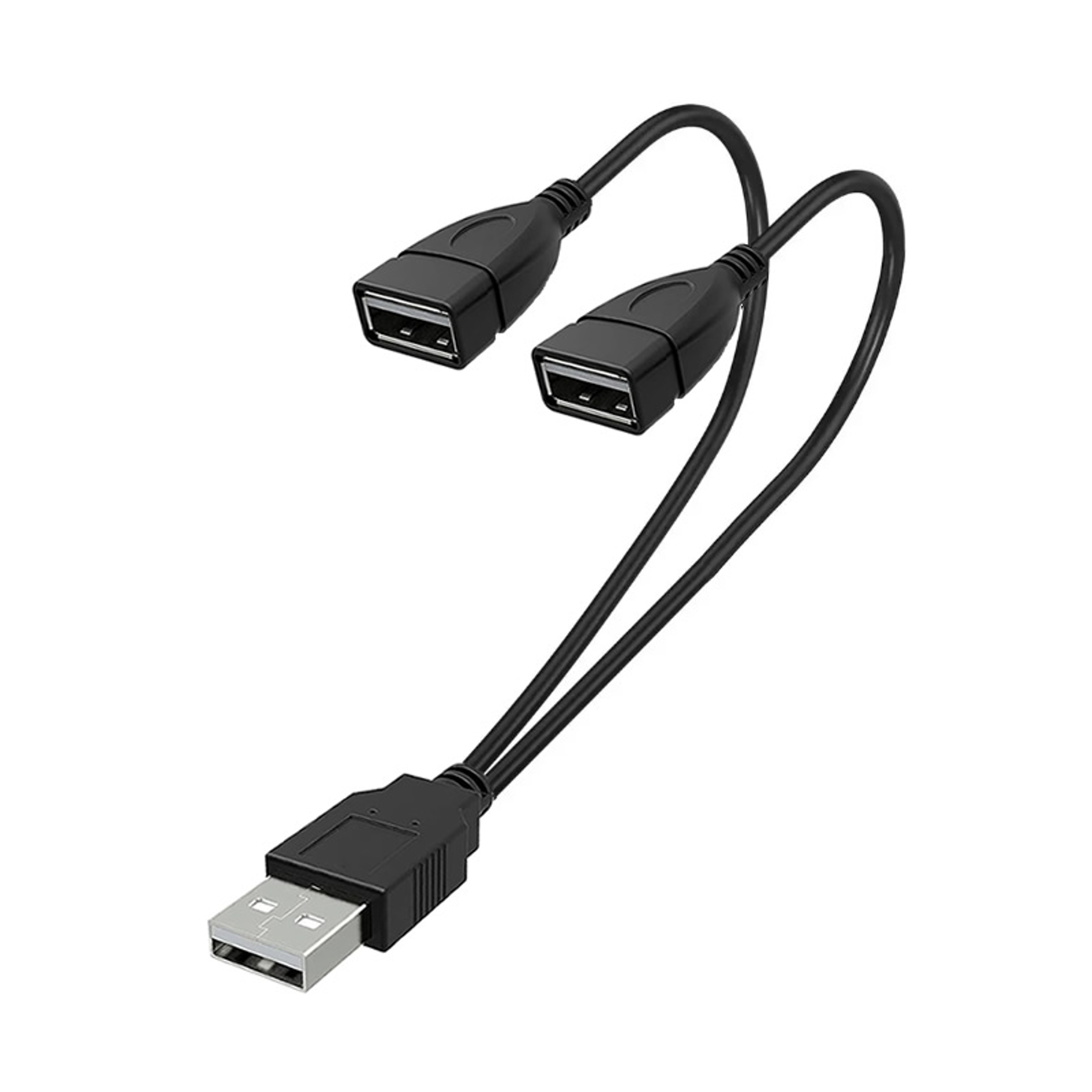 USB Y Cable Power Adapter Male To Female Splitter For PC And Car Data Transmission Charging 0