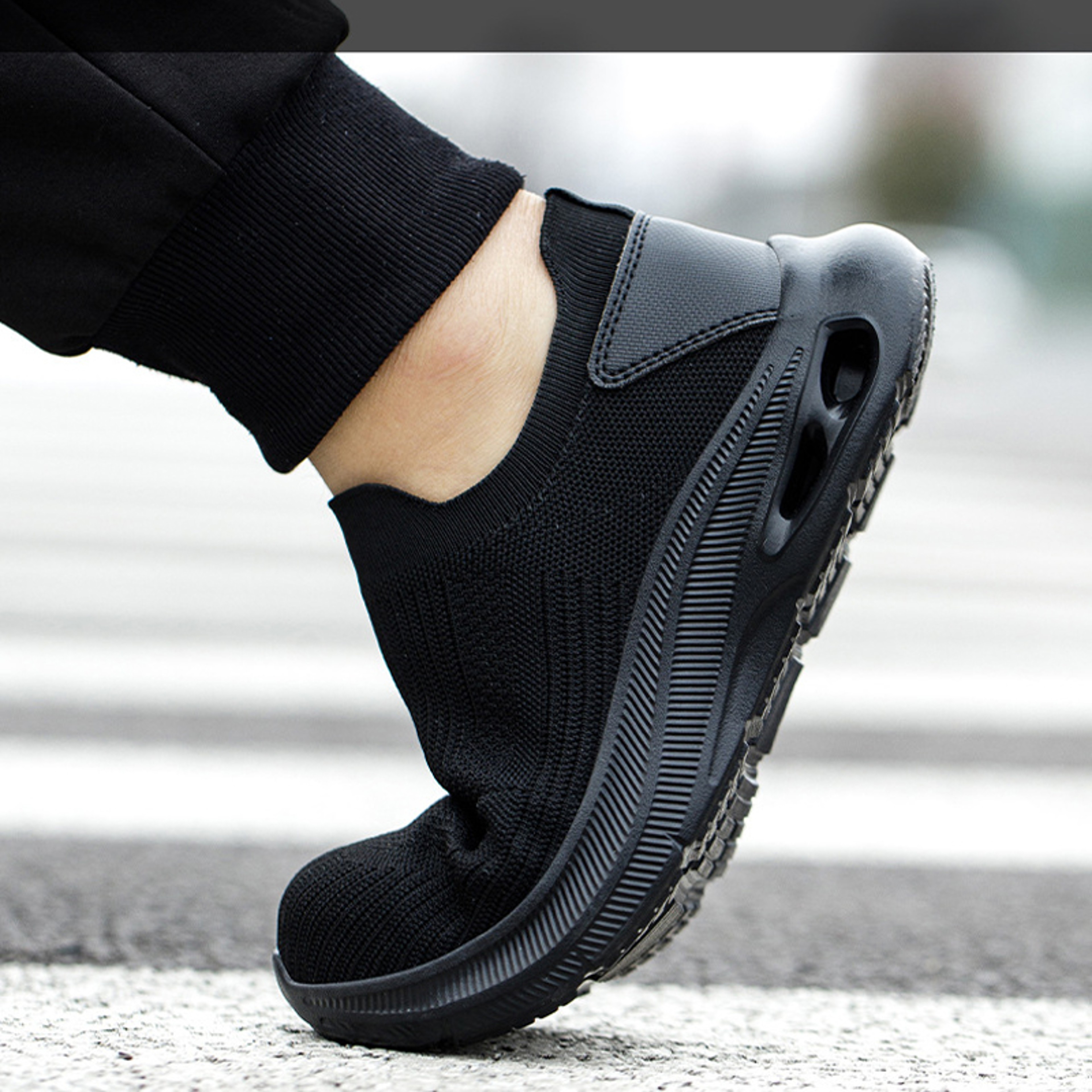 Lightweight Steel Toe Breathable Mens Work Safety Shoes Anti Smashing Anti Slip Indestructible Boots – view 6