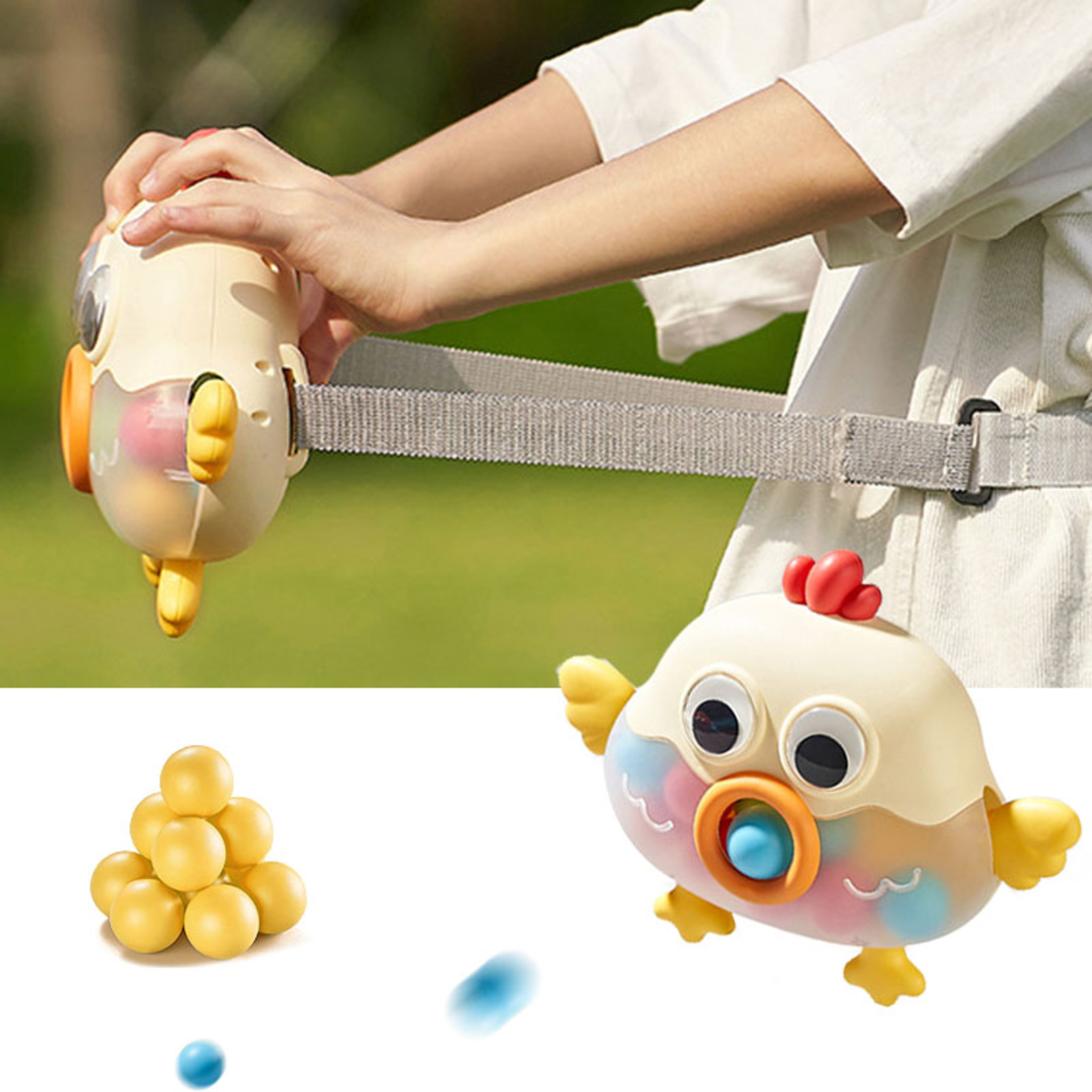 Funny Shaking Ball Outdoor Toy For Kids Sensory Physical Training Shake Chick Eggs 2
