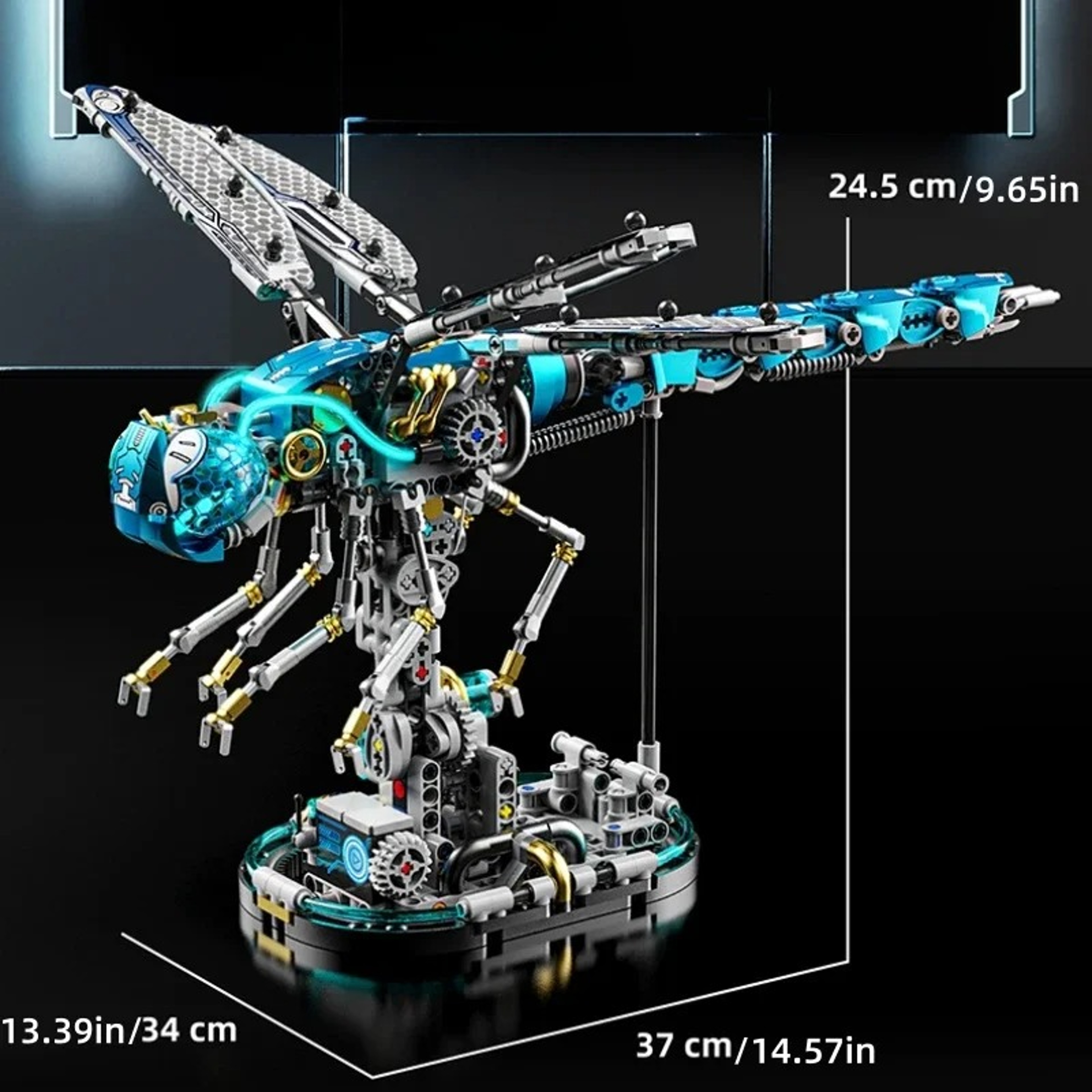 Dragonfly Mechanical Model Building Blocks Kit, DIY Toy for Kids and Adults, Creative Construction Set – view 15