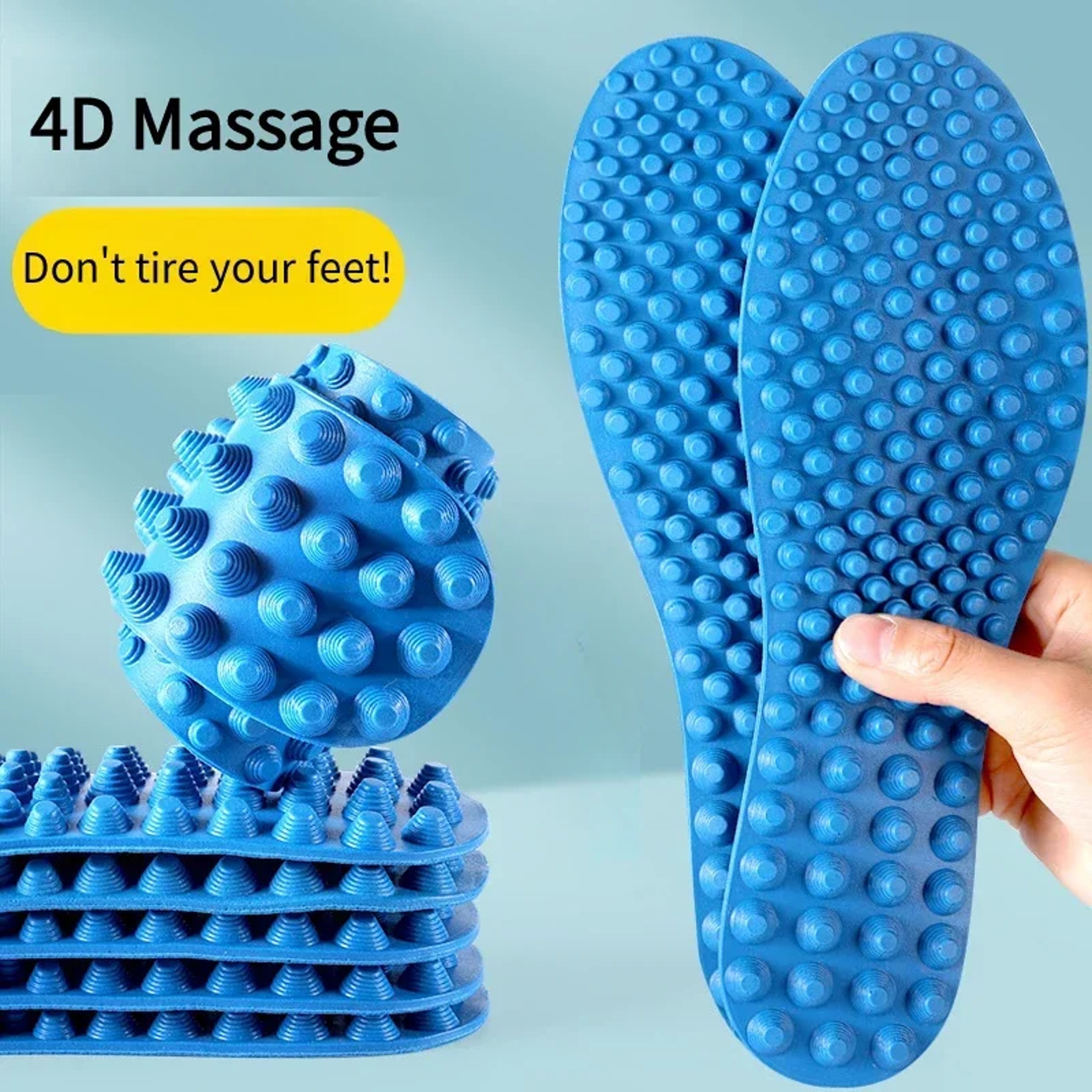 Finger Pressure Board Massage Insole For Men Women Relieve Foot Fatigue Soft Sports Casual Shoes Pa 3