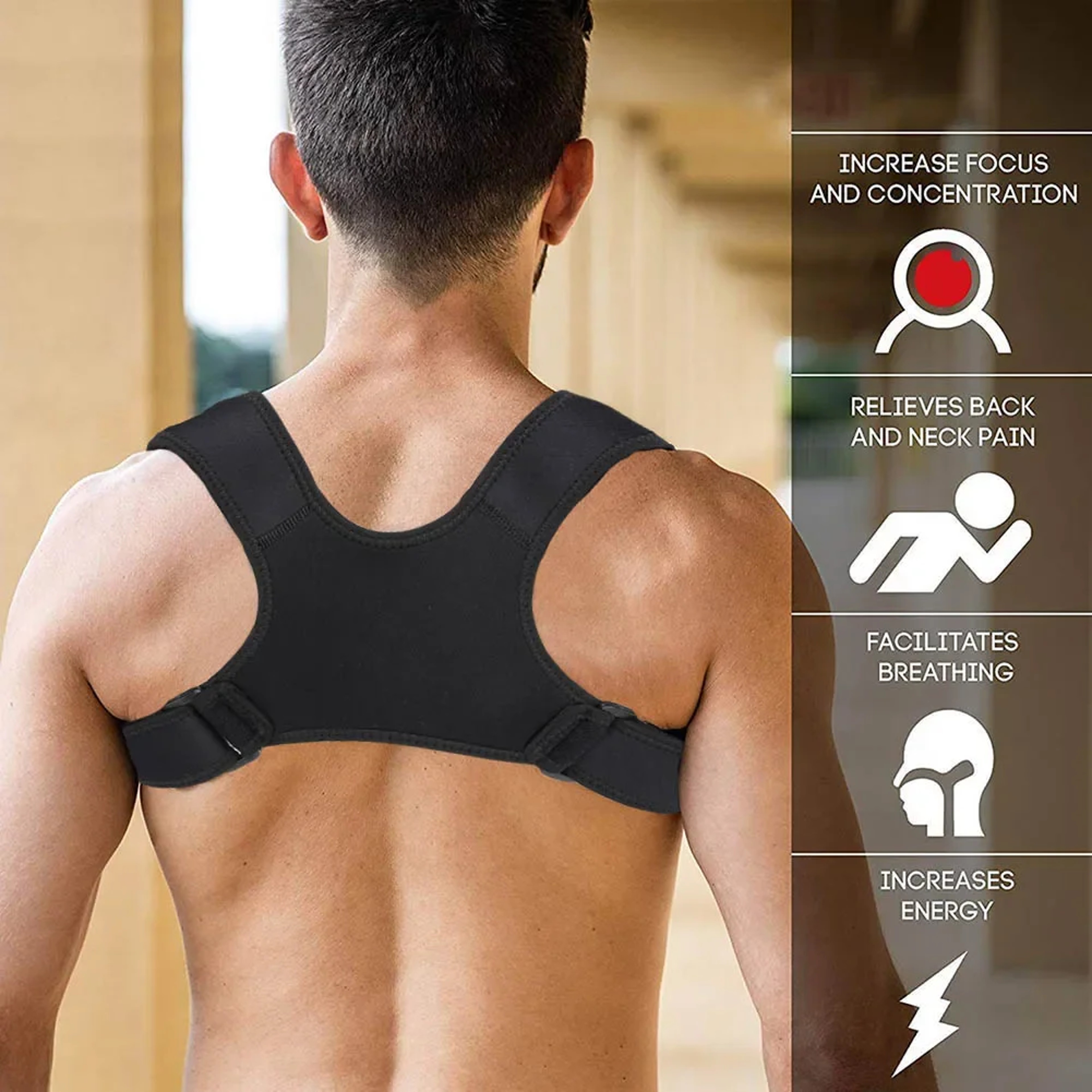 Clavicle And Spine Posture Corrector For Men And Women Adjustable Shoulder Brace For Back Fracture  0