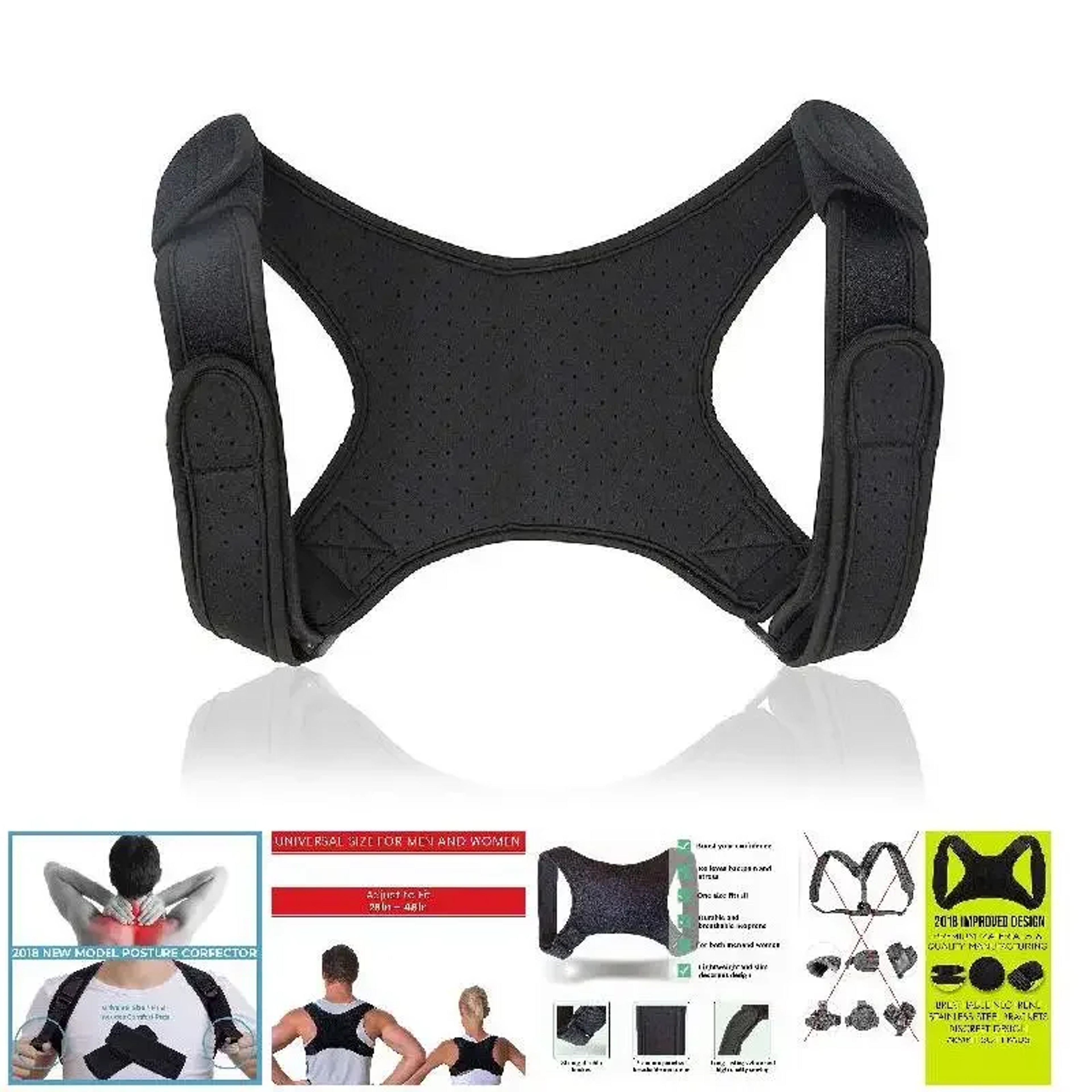 Clavicle And Spine Posture Corrector For Men And Women Adjustable Shoulder Brace For Back Fracture  2