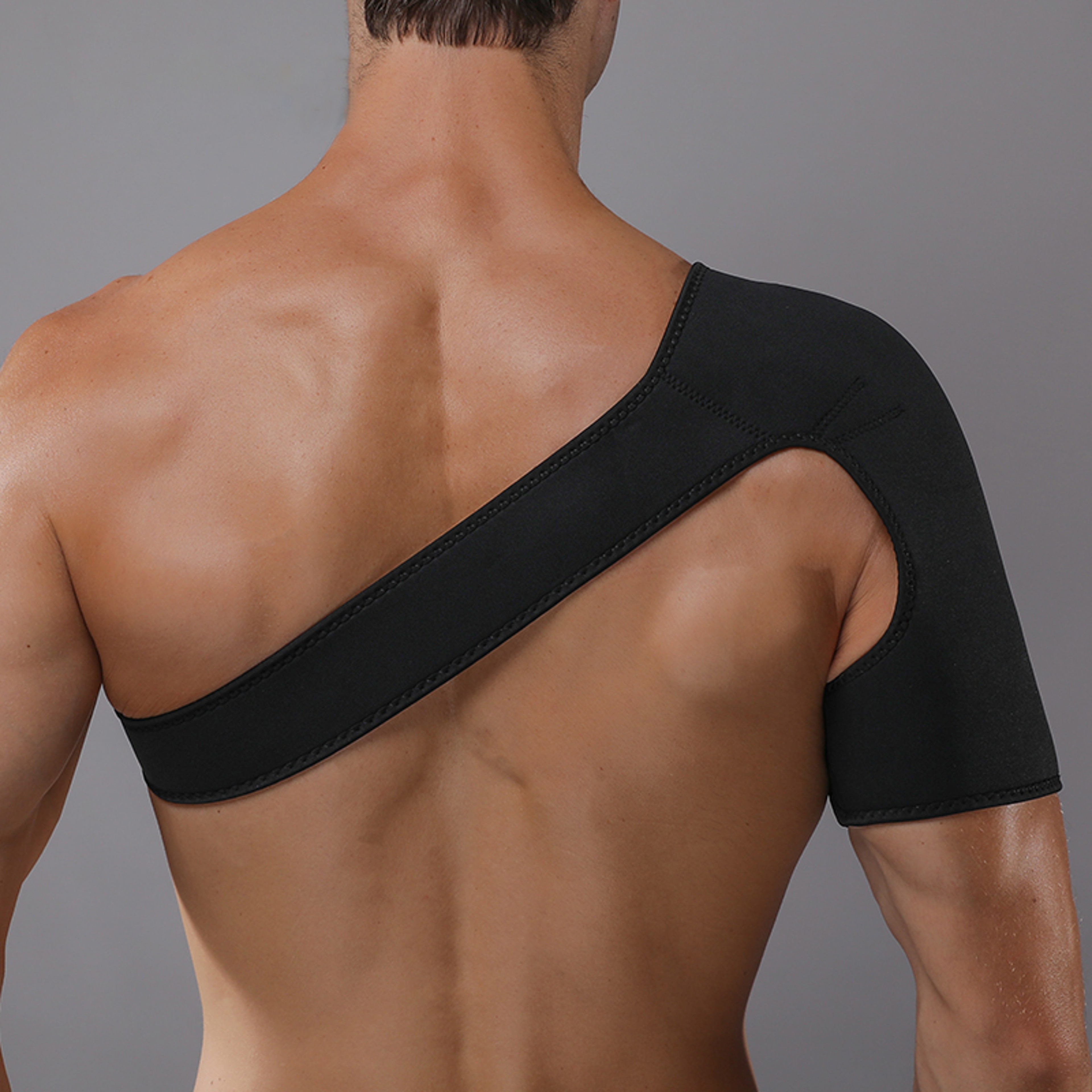 Adjustable Breathable Elastic Shoulder Support Rotator Cuff Brace For Left And Right Arm Men Women 1