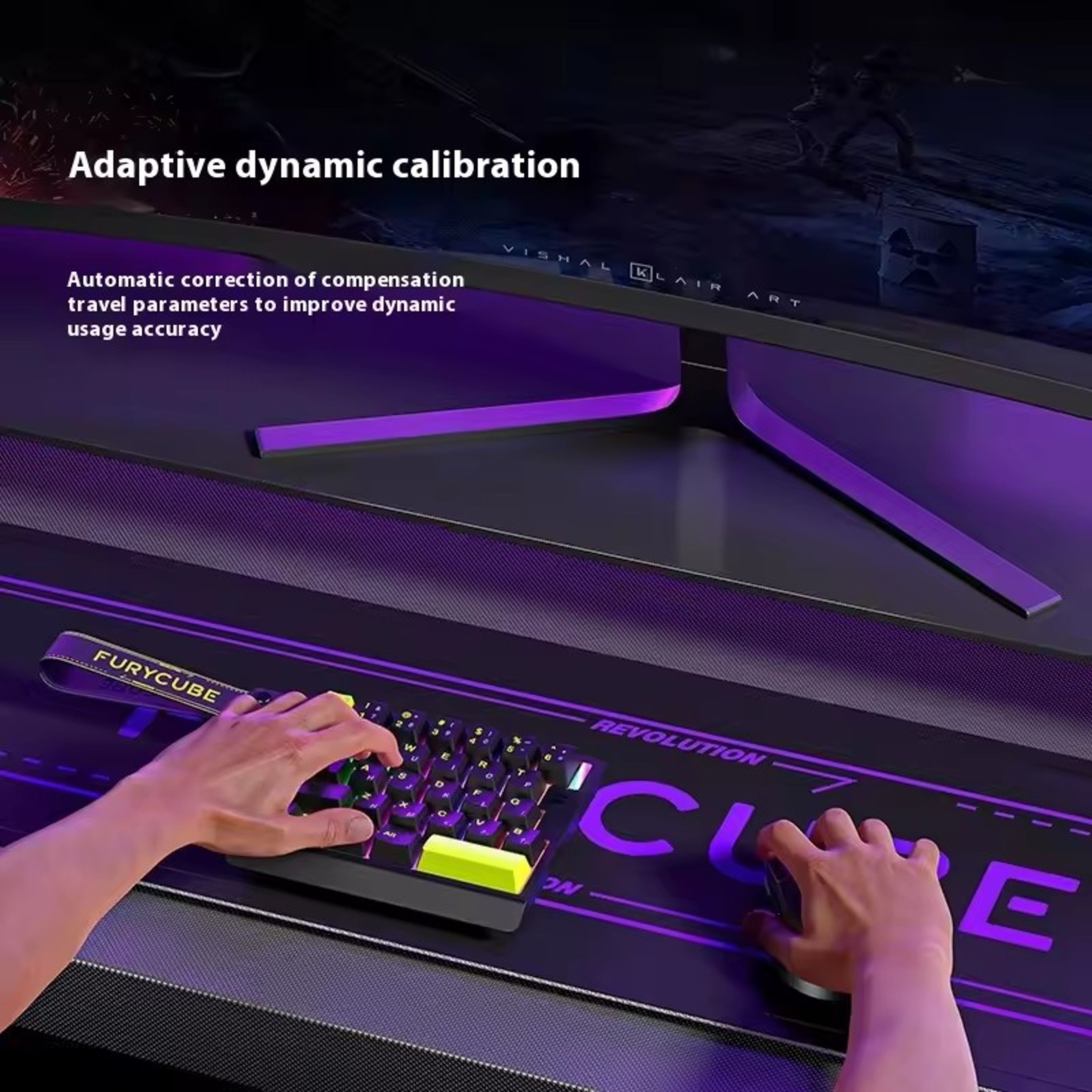 Single-handed Magnetic Switch Mechanical Keyboard 8K Wired Custom RGB Hot Swap E-sports Gaming – view 5