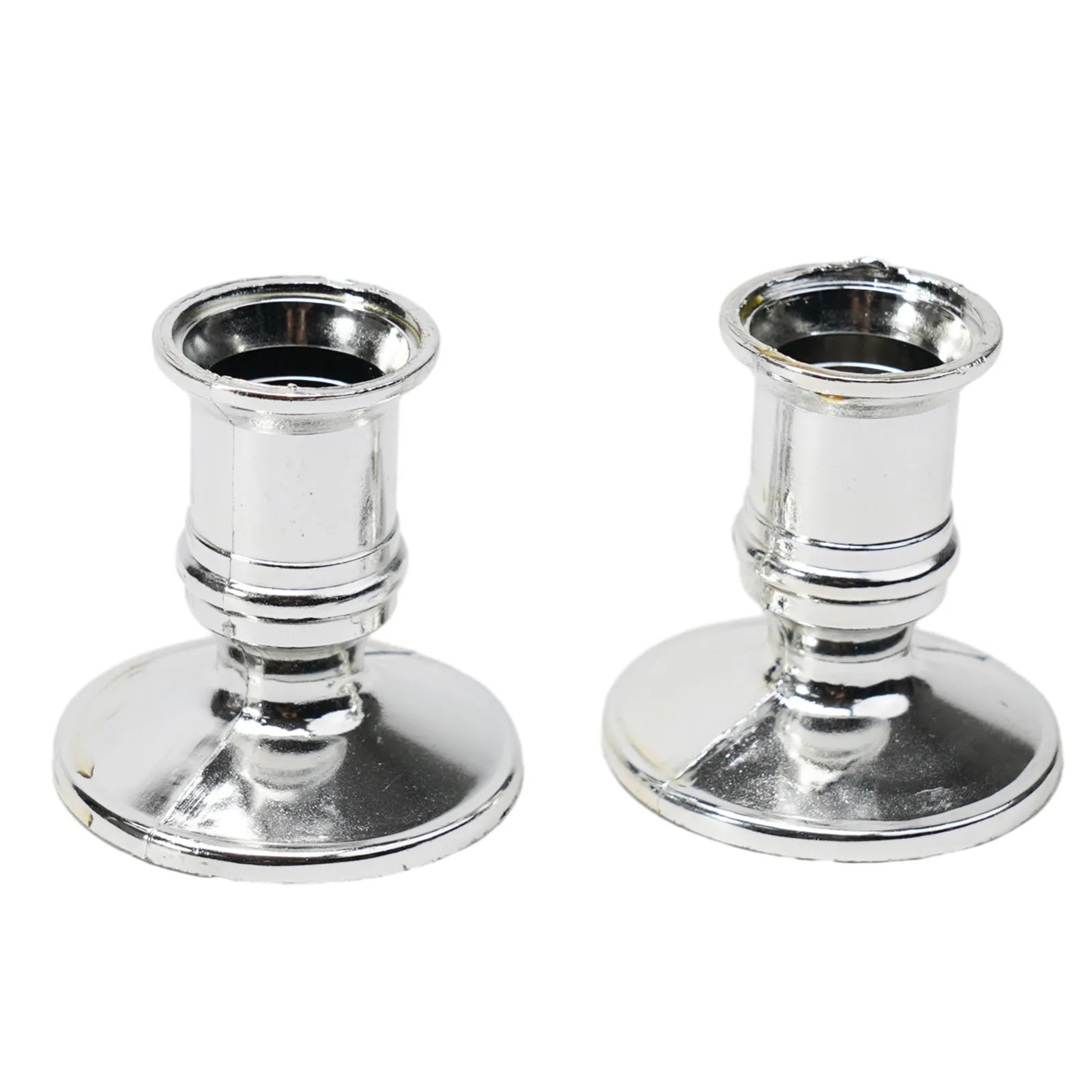 Silver Gold Taper Candle Holders Candlestick Rod Wax Base Home Decor Wedding 5