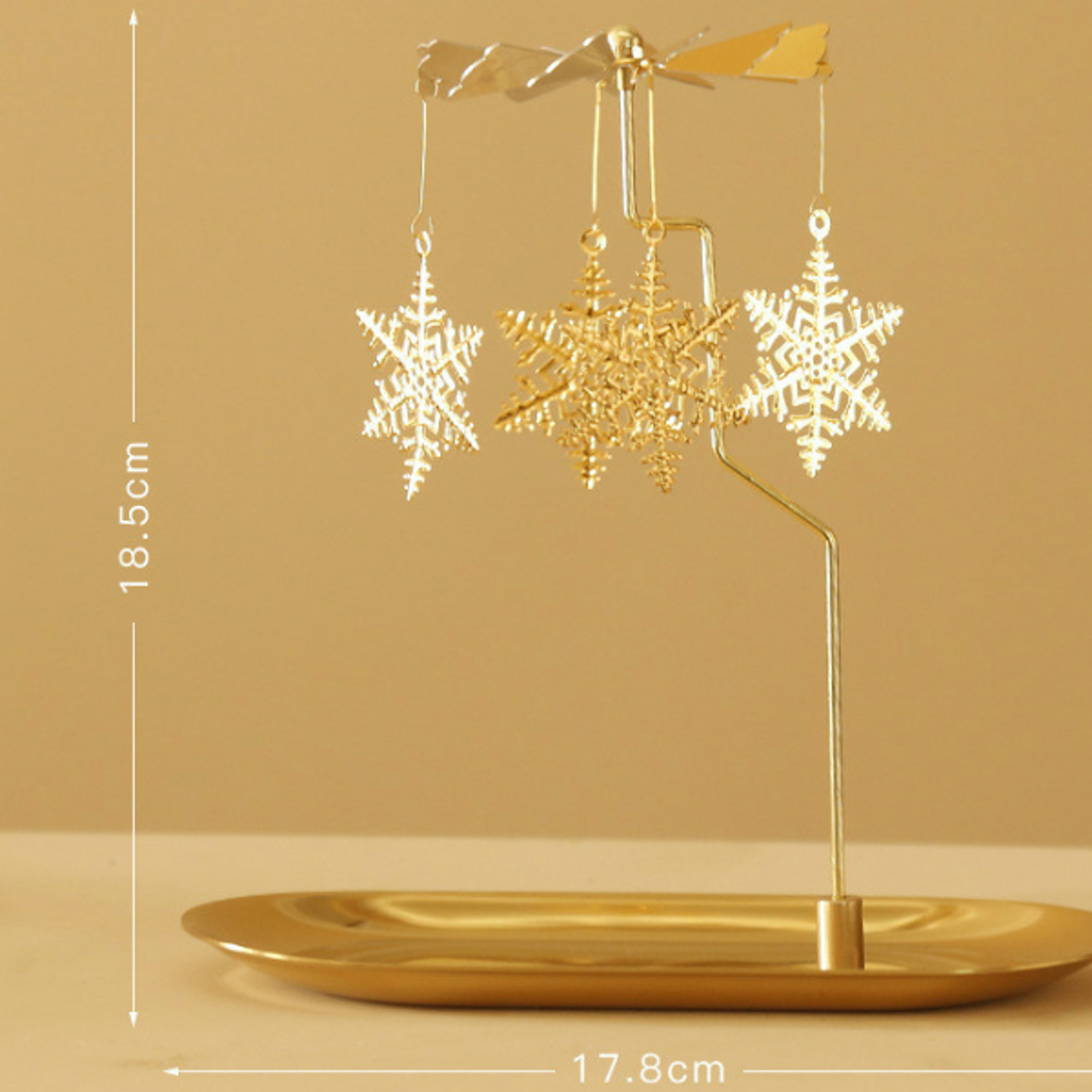 Creative Swing Windmill Tray Rotating Candlestick Scented Candle Romantic Walk Horse Lamp Gift