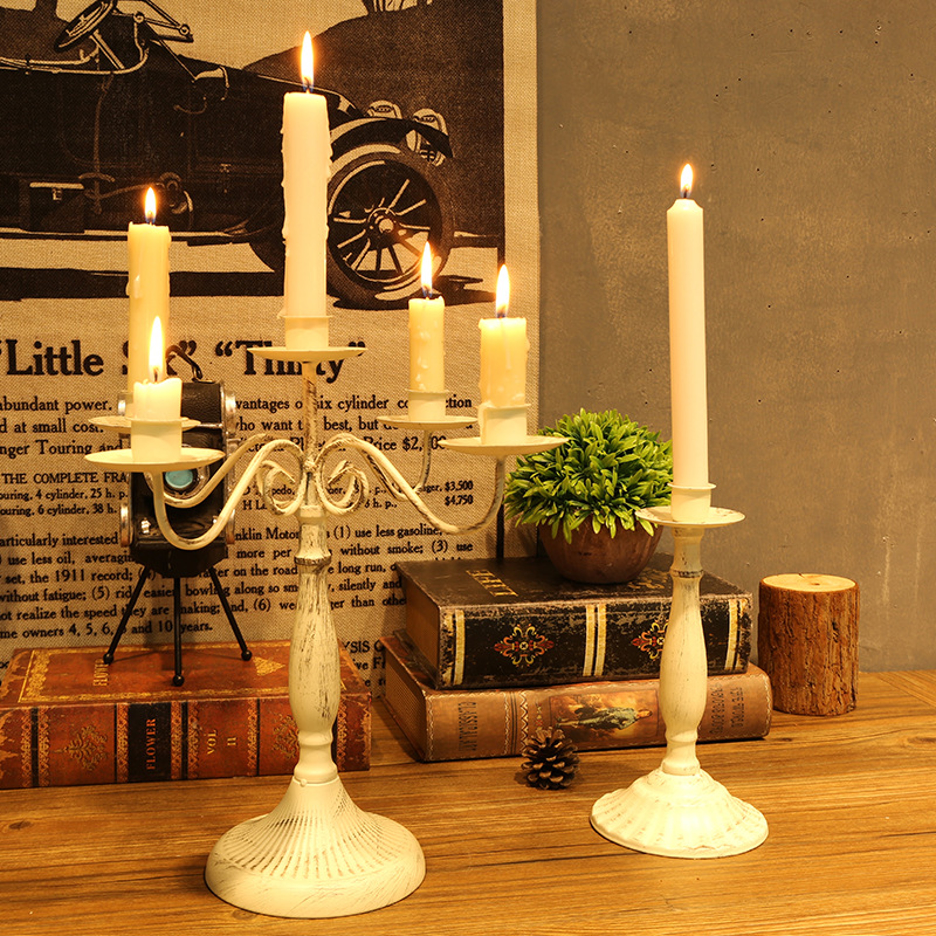 Light Luxury Candle Holder Decorations Nordic Romantic Candlelight Dinner Props Table Decorations F 1