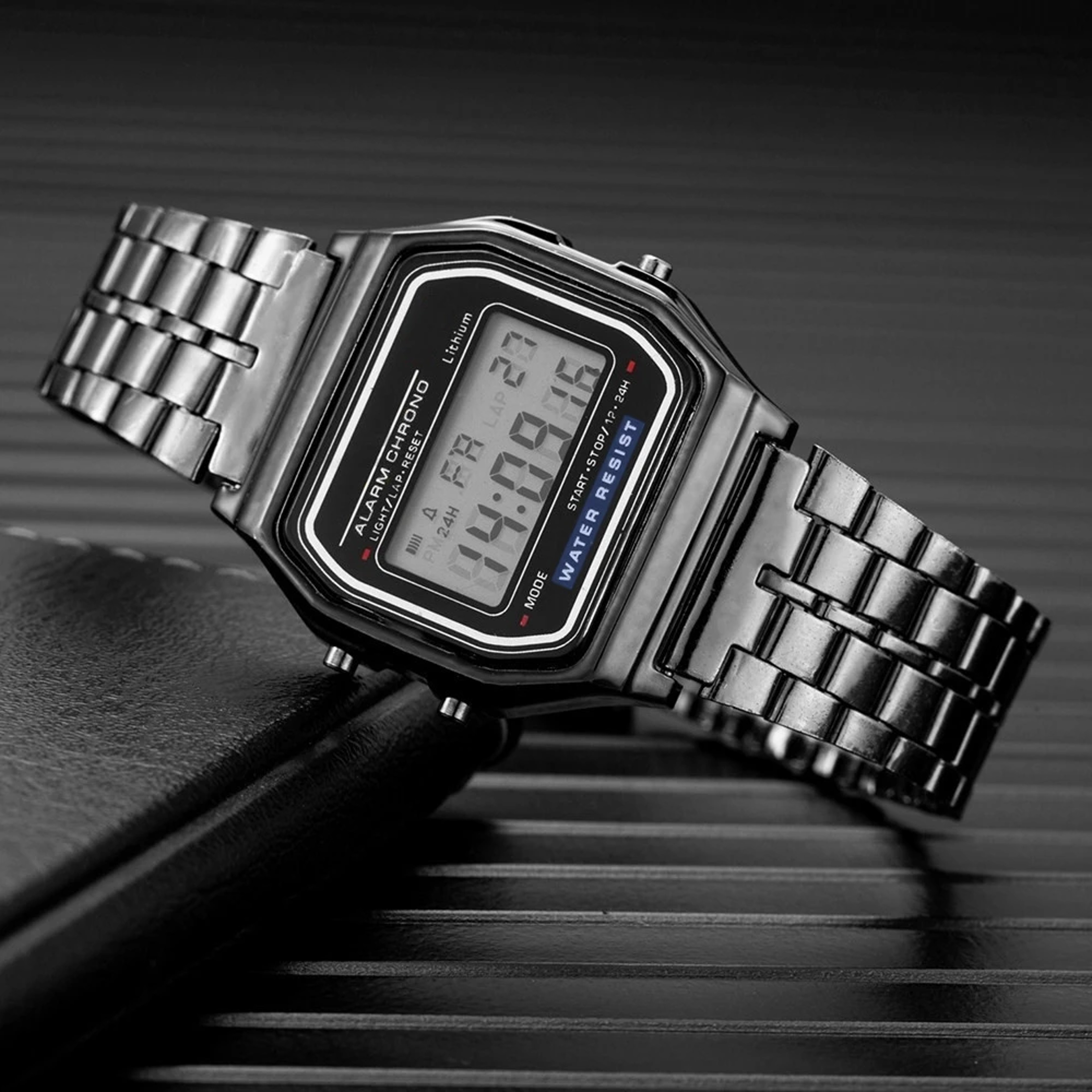 Womens Luxury Black Silicone Watches Fashion LED Digital Clock Casual Electronic Ladies Watch 0