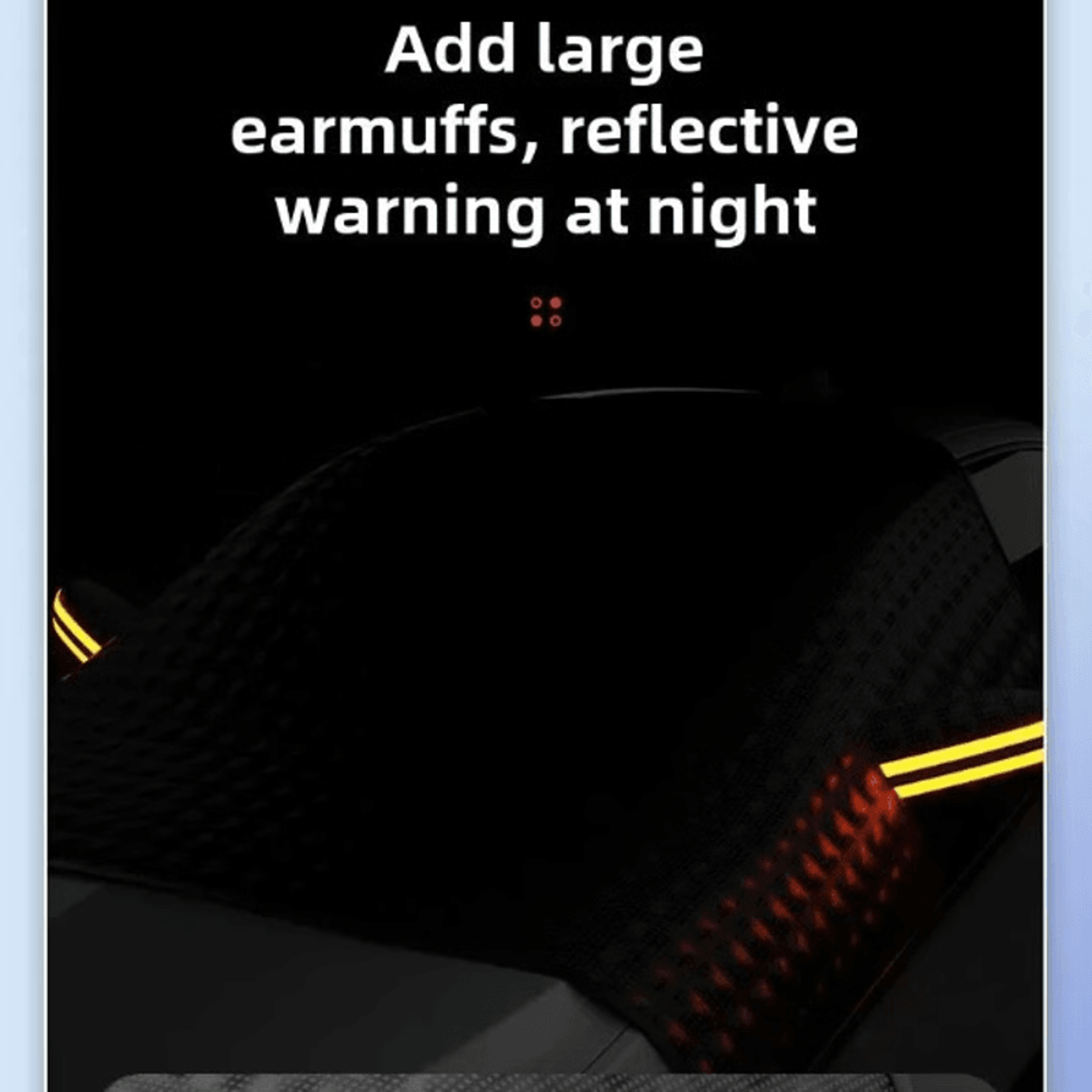 Magnetic car snow shield with reflective night safety strips