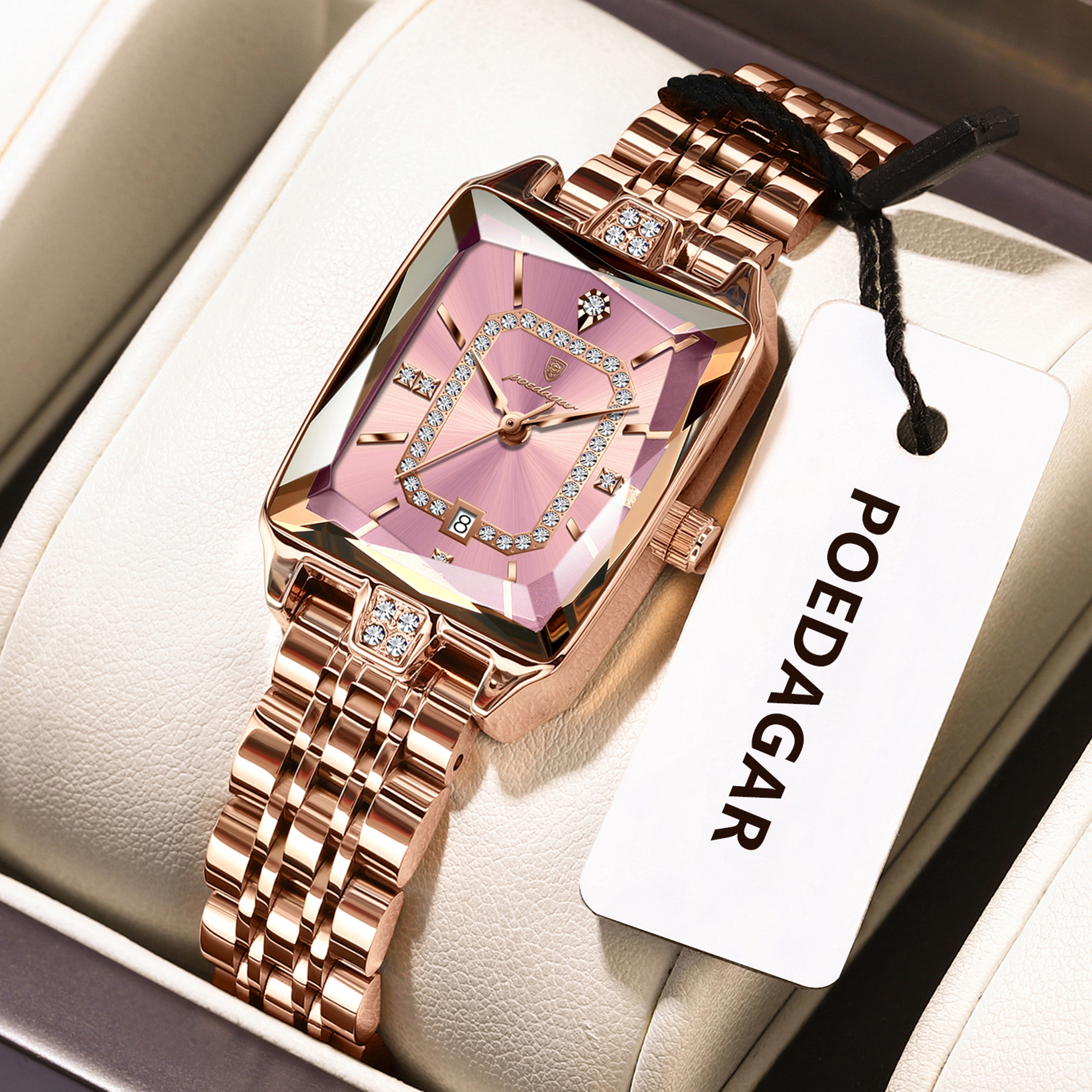 Premium Elegant Womens Watches Waterproof Ladies Wristwatch Stainless Steel Quartz Luxury Date Watc 10