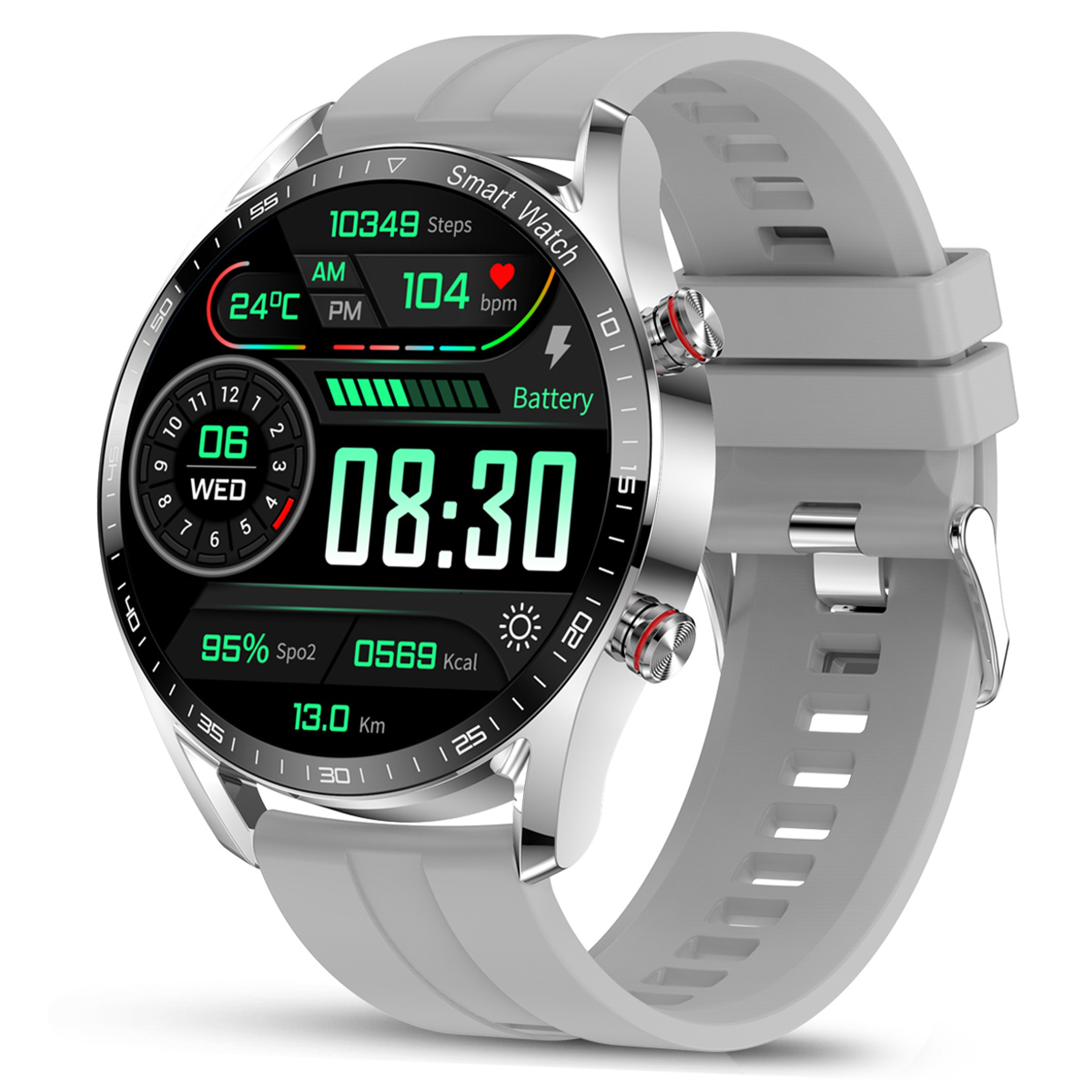 Bluetooth Call Smart Watch Men Waterproof Health Monitoring MultiSport Mode Business Smartwatch 0