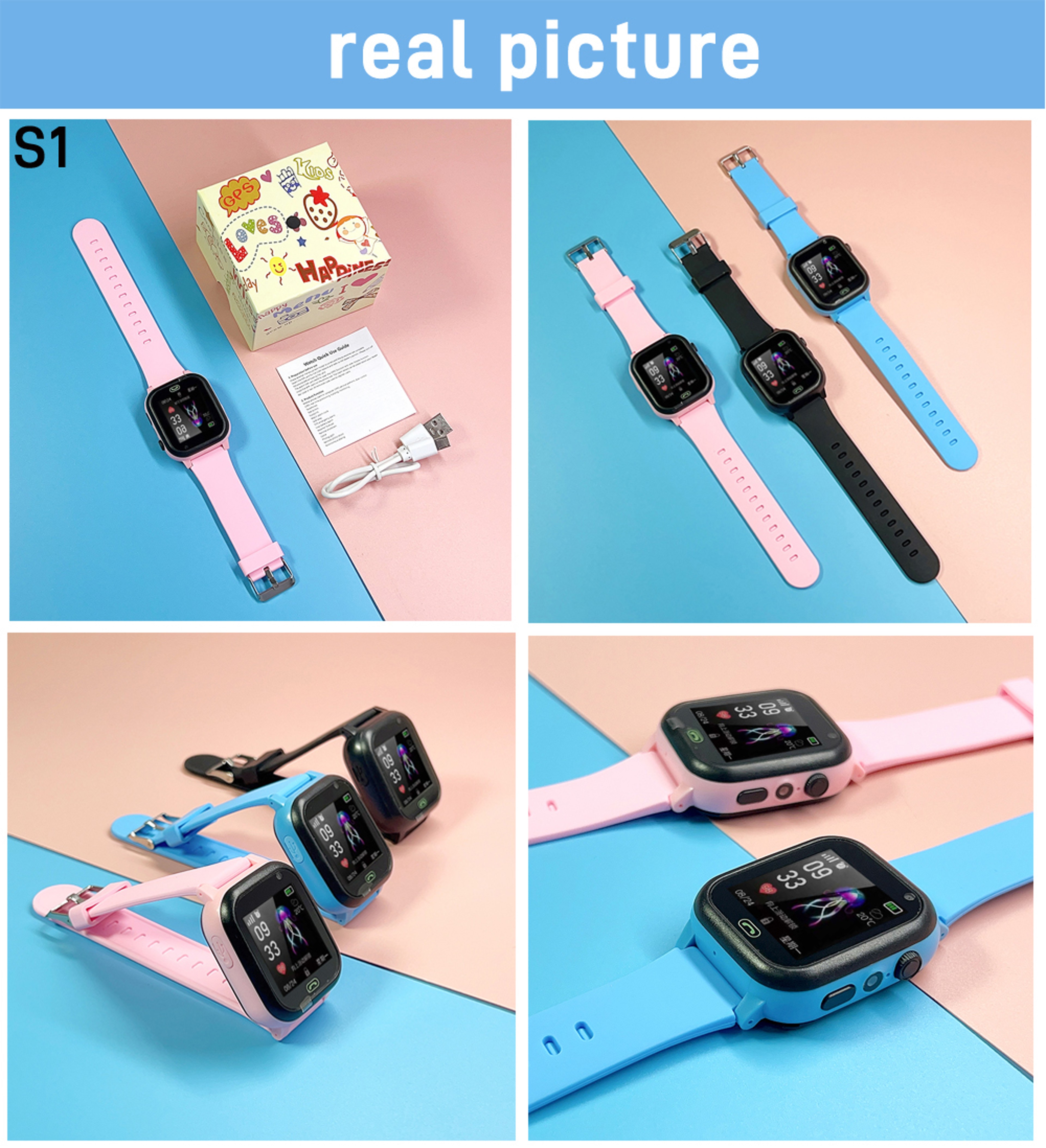 Waterproof Kids Smart Watch With SOS LBS Location Sim Card Camera For Boys Girls Gift Present 5