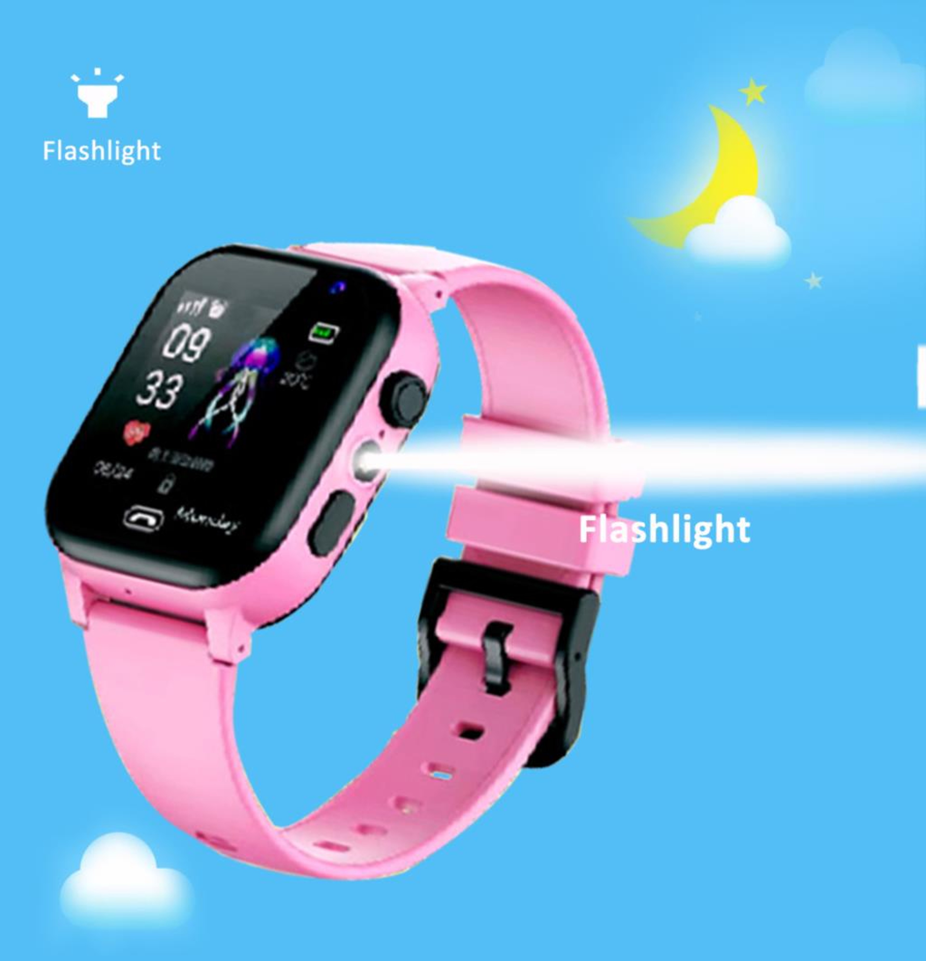 Waterproof Kids Smart Watch With SOS LBS Location Sim Card Camera For Boys Girls Gift Present 4